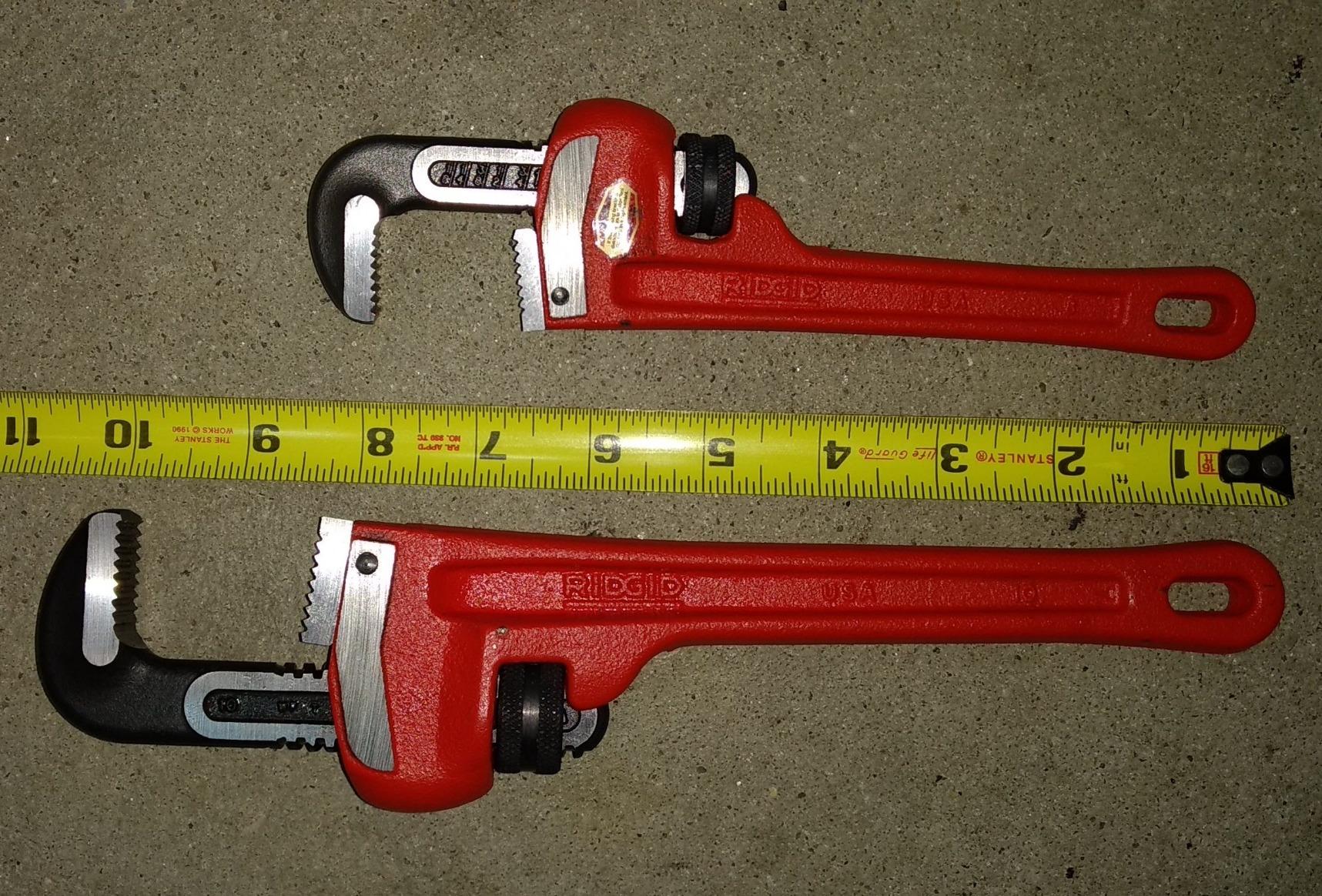 RIDGID 31010 Model 10 Heavy-Duty Straight Pipe Wrench, 10-inch Plumbing Wrench, Red, Black, 250mm (10in) customer photo 2