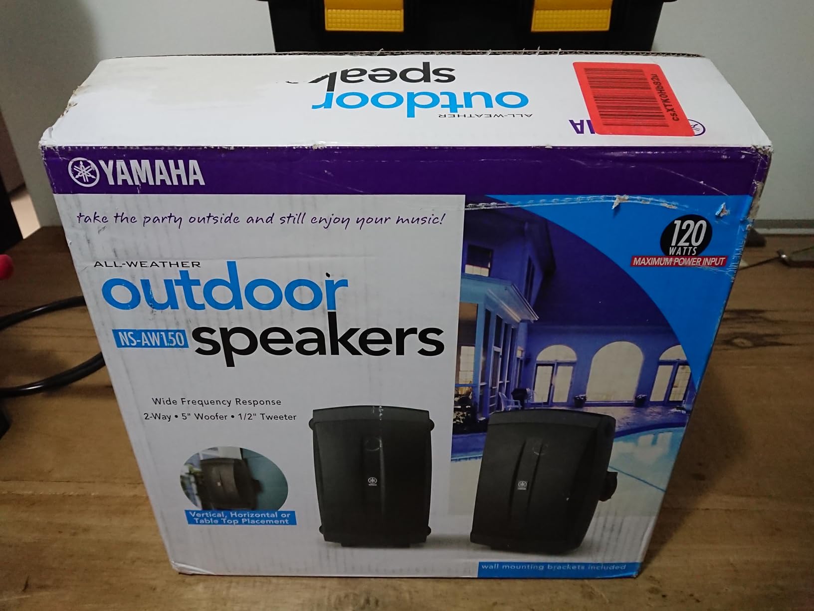 YAMAHA NS-AW150BL 2-Way Indoor/Outdoor Speakers (Pair, Black) - Wired customer photo 2