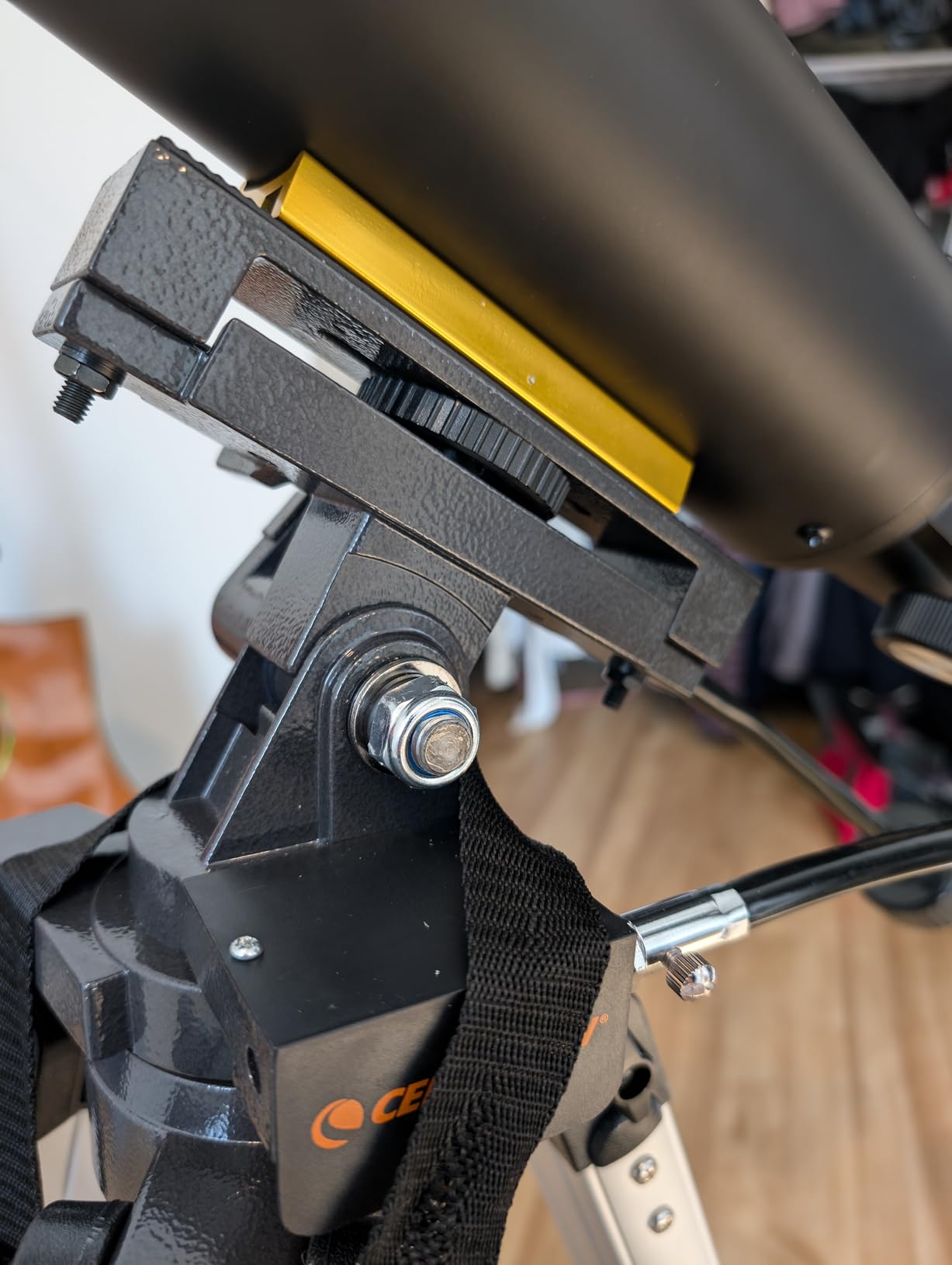 Celestron - Heavy Duty Alt-Azimuth Tripod - Sturdy Extendable Aluminum Tripod - Use for Spotting Scope, Binocular, Camera, and Small Telescope - Slow Motion Handles for Smooth Small Adjustments customer photo 1