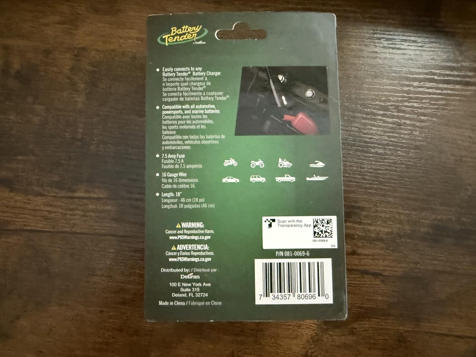 Battery Tender Ring Terminal Harness Accessory Cable - 18 inch Cord Adapter with SAE Quick Disconnect - Easy Quick Convenient for Motorcycles, Cars, ATVs and More - 081-0069-6 customer photo 1