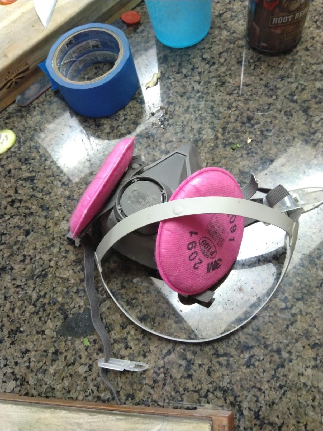 3M Half Facepiece Reusable Respirator Assembly Kit 6391, Size Large, P100, Lightweight, Comfortable, Easy to Adjust, Includes 2091 Particulate Filter, Welding, Soldering, Asbestos customer photo 1