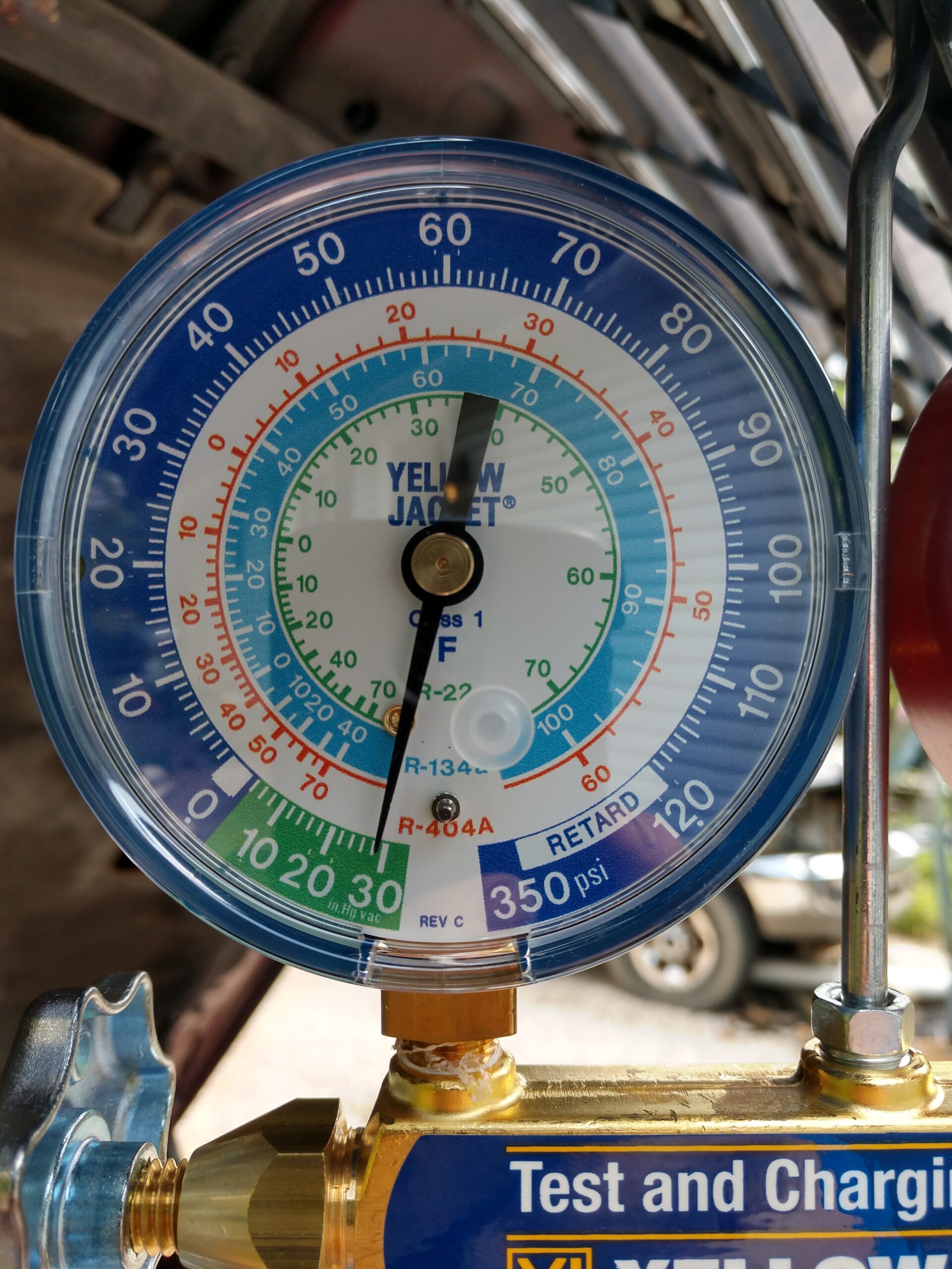 Yellow Jacket 42006 Series 41 Manifold with 3-1/8