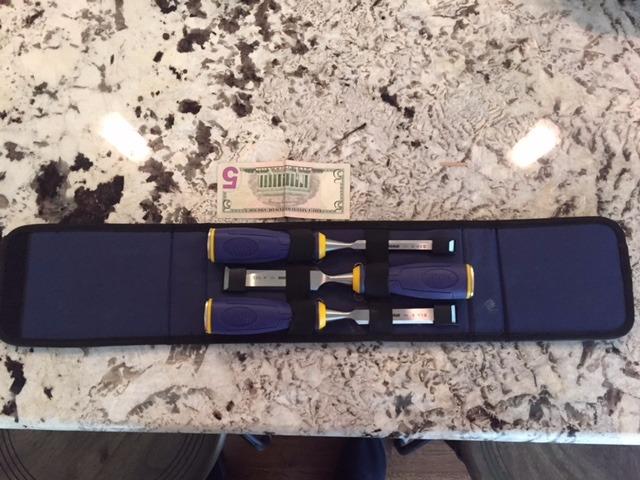 IRWIN Marples Chisel Set with Wallet, 3-Piece (1768781), Blue customer photo 2