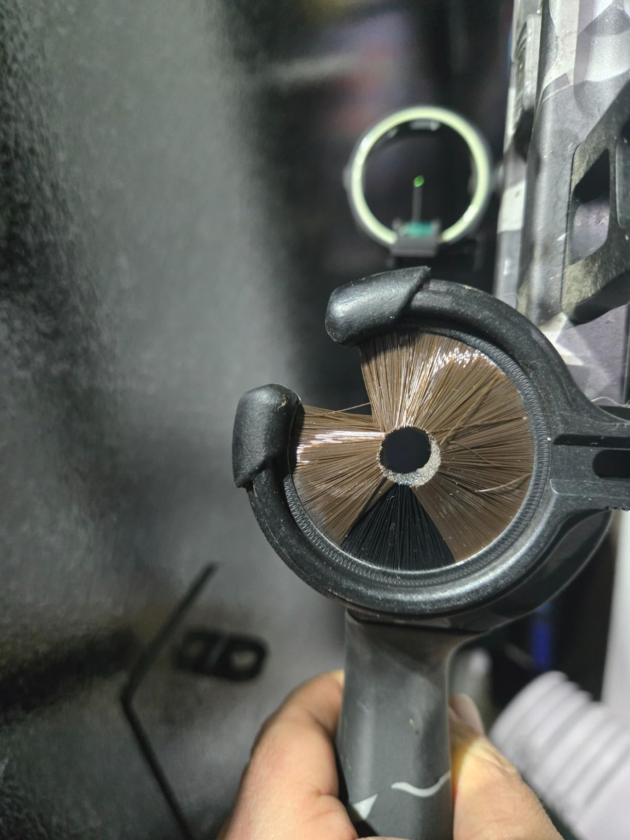 Trophy Ridge Kill Shot Whisker Biscuit Archery Arrow Rest, Ambidextrous, Brown, Medium customer photo 1