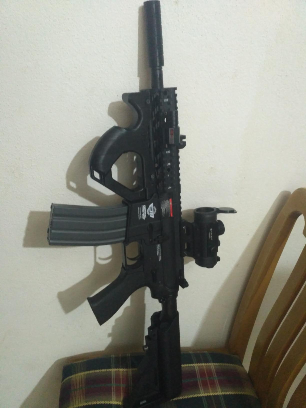 G&G Airsoft CM16 M4 High-Performance Full Metal Gearbox 6mm AEG Rifle with Integrated RAS and Crane Stock, Combat Machine Raider, Game Master Series customer photo 1