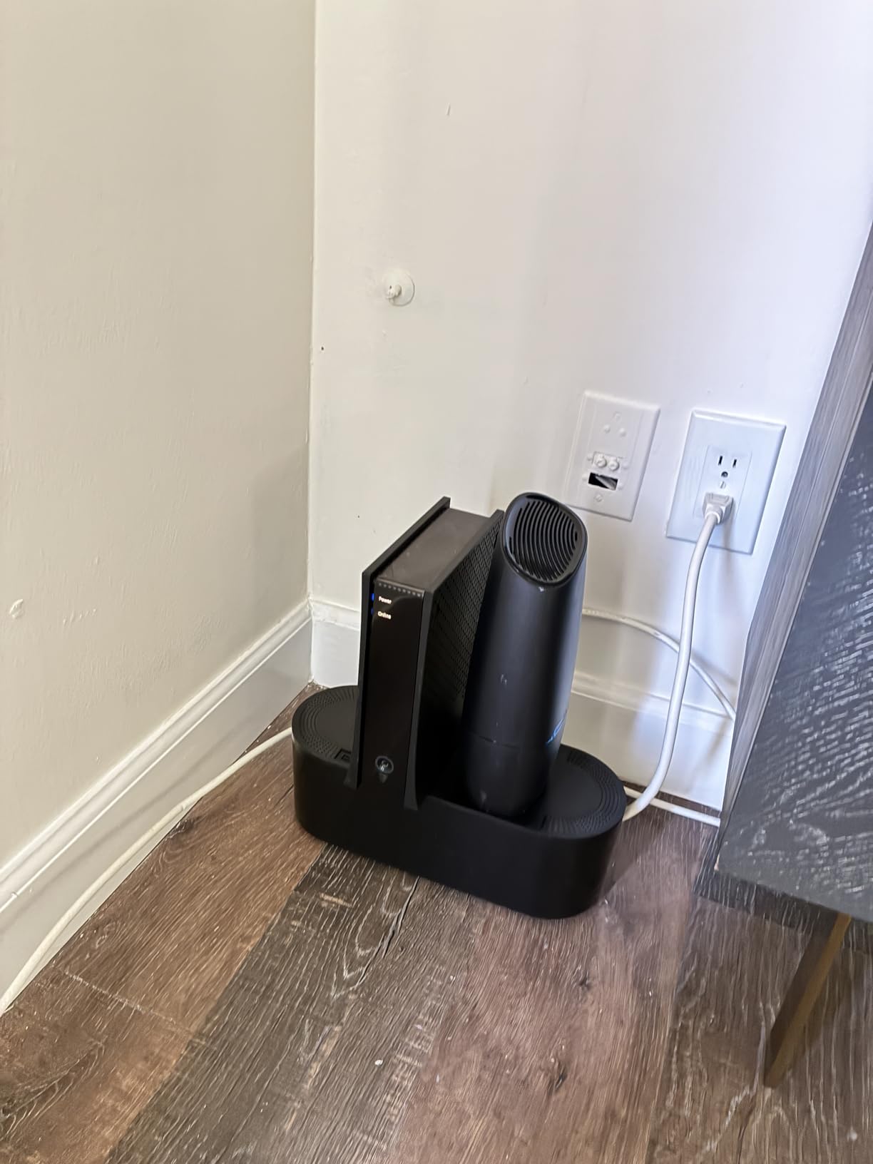 D-Line Cable Management Box, Power Strip Cover, Floor Outlet Hider, Desk Cord Organizer, Hide Extension Leads, 12.75