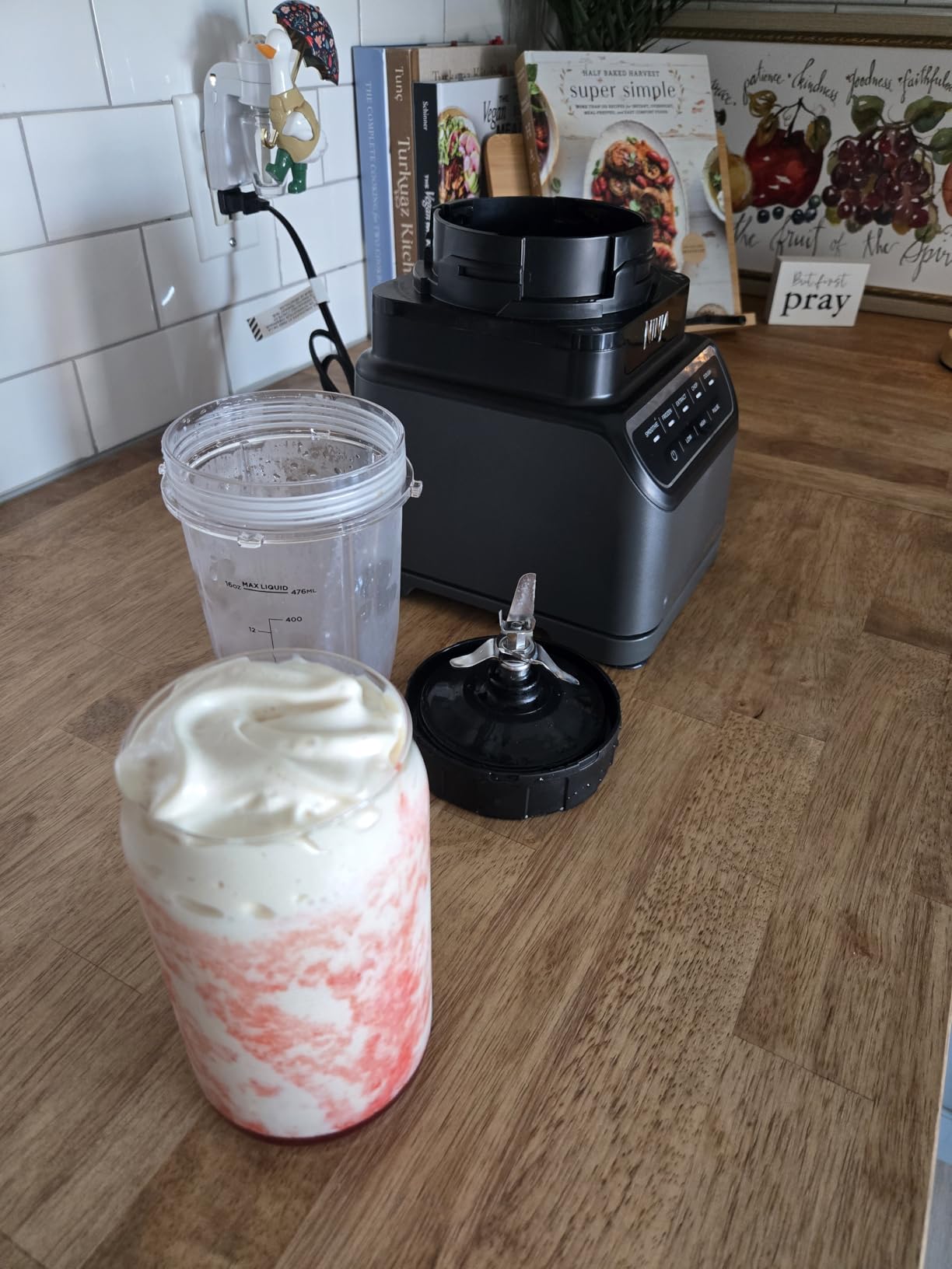 Ninja BL660 Professional Compact Smoothie & Food Processing Blender, 1100-Watts, 3 Functions -for Frozen Drinks, Smoothies, Sauces, & More, 72-oz.* Pitcher, (2) 16-oz. To-Go Cups & Spout Lids, Gray customer photo 1