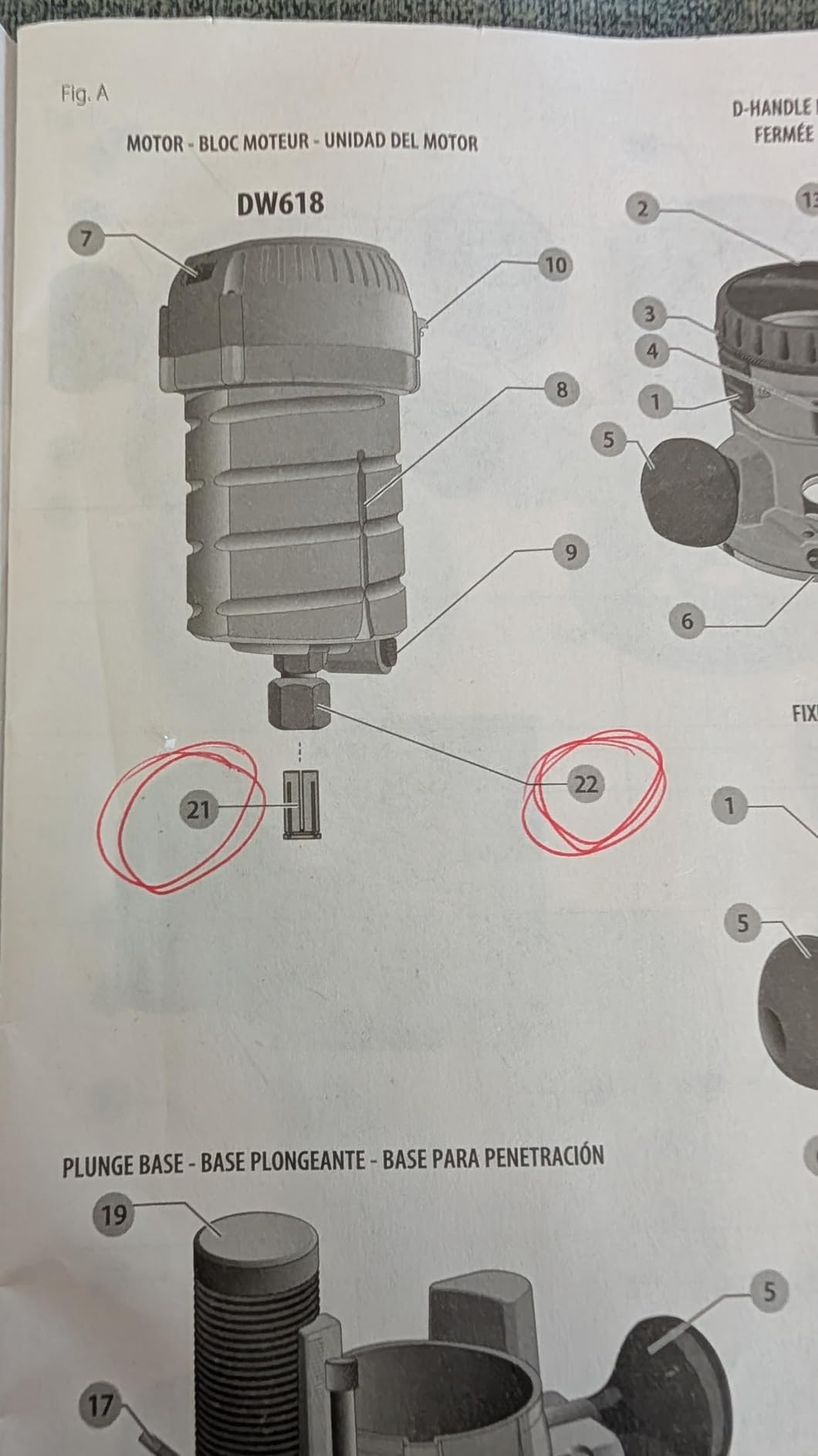 DEWALT Router, Fixed and Plunge Base Kit, Soft Start, 12-Amp, 24,000 RPM, Variable Speed Trigger, Corded (DW618PKB) customer photo 2