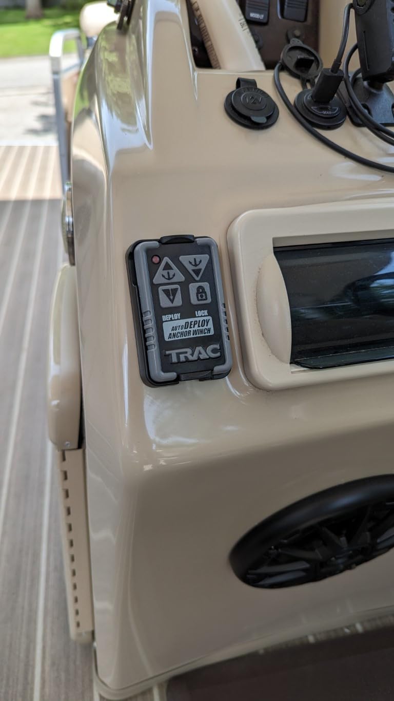 Trac Outdoors Deckboat 40 AutoDeploy-G3 Electric Anchor Winch - Anchors Up to 40 lb. - Includes 100-feet of Pre-Wound Anchor Rope with Use (69005), Gray customer photo 4