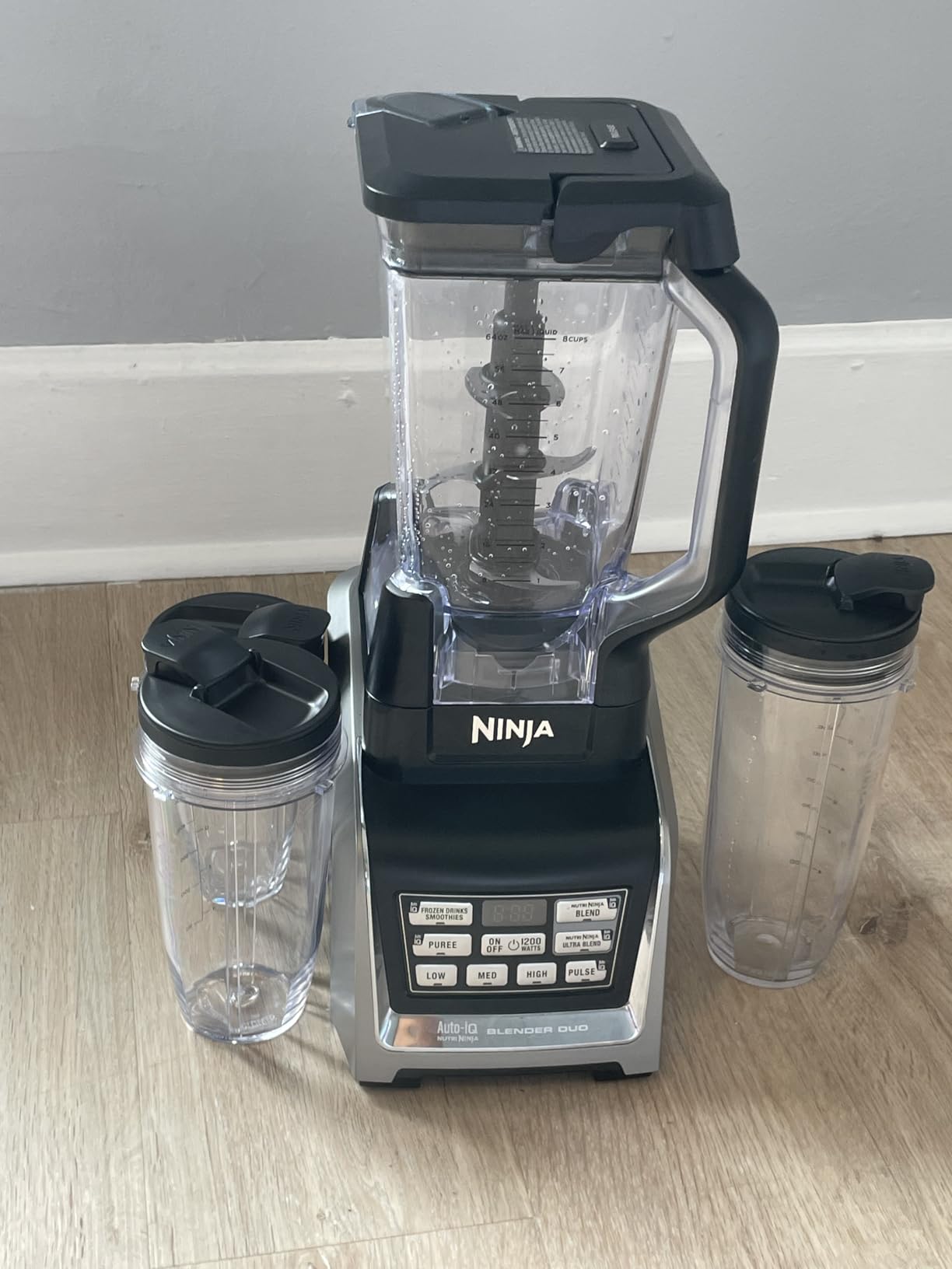 Ninja BL642 Nutri Ninja Personal & Countertop Blender with 1200W Auto-iQ Base, 72 oz. Pitcher, and 18, 24, & 32 oz. To-Go Cups with Spout Lids, For Smoothies, Shakes & More, Dishwasher Safe, Black customer photo 2