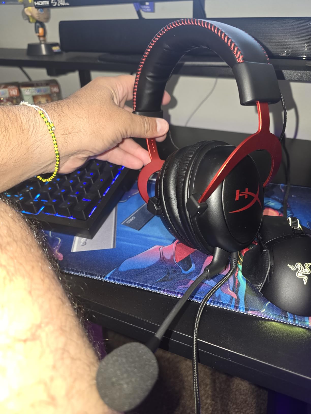 HyperX Cloud II Gaming Headset - 7.1 Surround Sound - Memory Foam Ear Pads - Durable Aluminum Frame - Multi Platform Headset - Works with PC, PS4, PS4 PRO, Xbox One, Xbox One S - Red customer photo 1