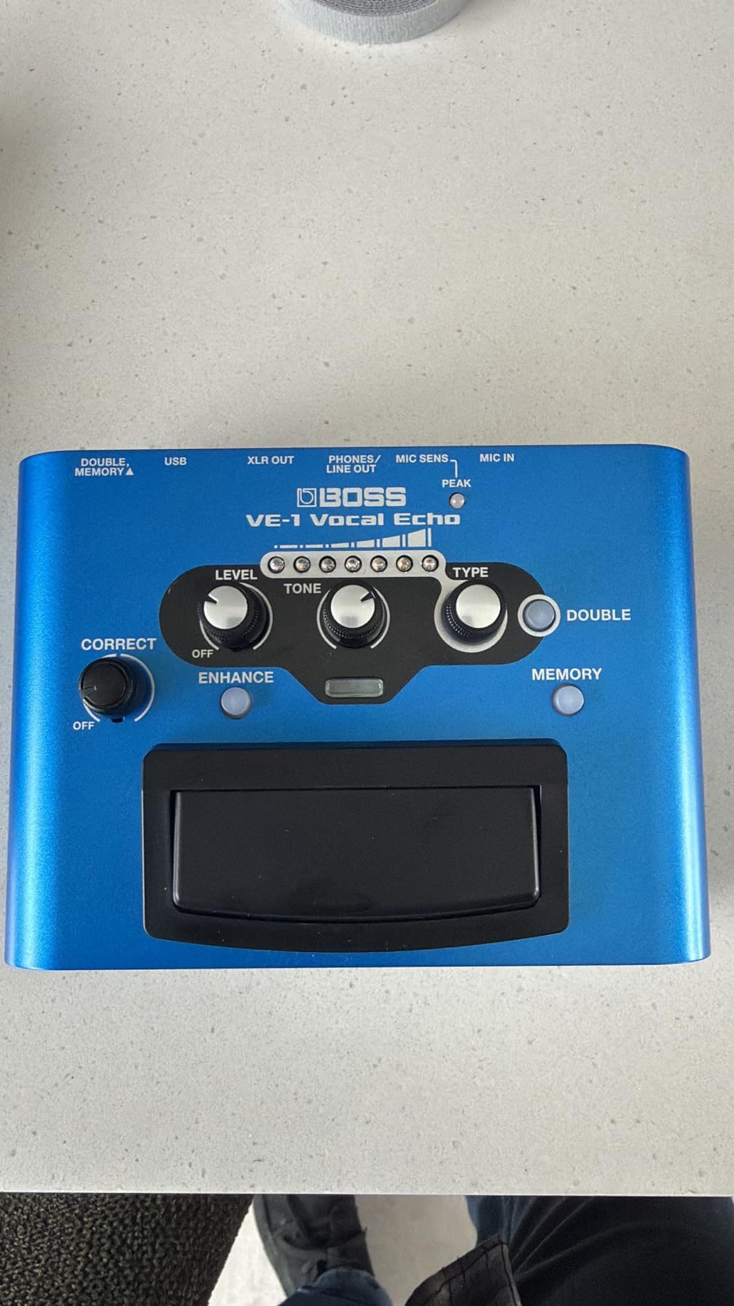 BOSS VE-1 Vocal Echo for Singers and Vocalists | Control Your Vocal Sound in Real-Time | Add Natural Ambience or Deep Reverb to your Voice | Seven Types of Adjustable Effects | Built-In Memory customer photo 1