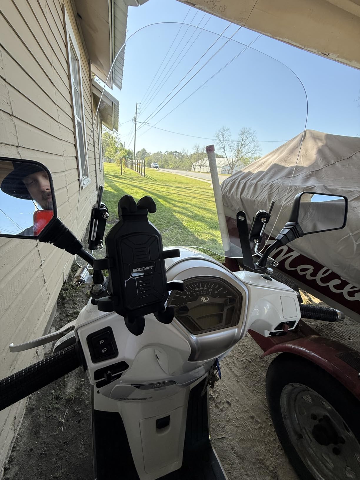 MMG Scooter Windshield 3 millimeters Clear Plastic Acrylic comes with mounting hardware customer photo 2