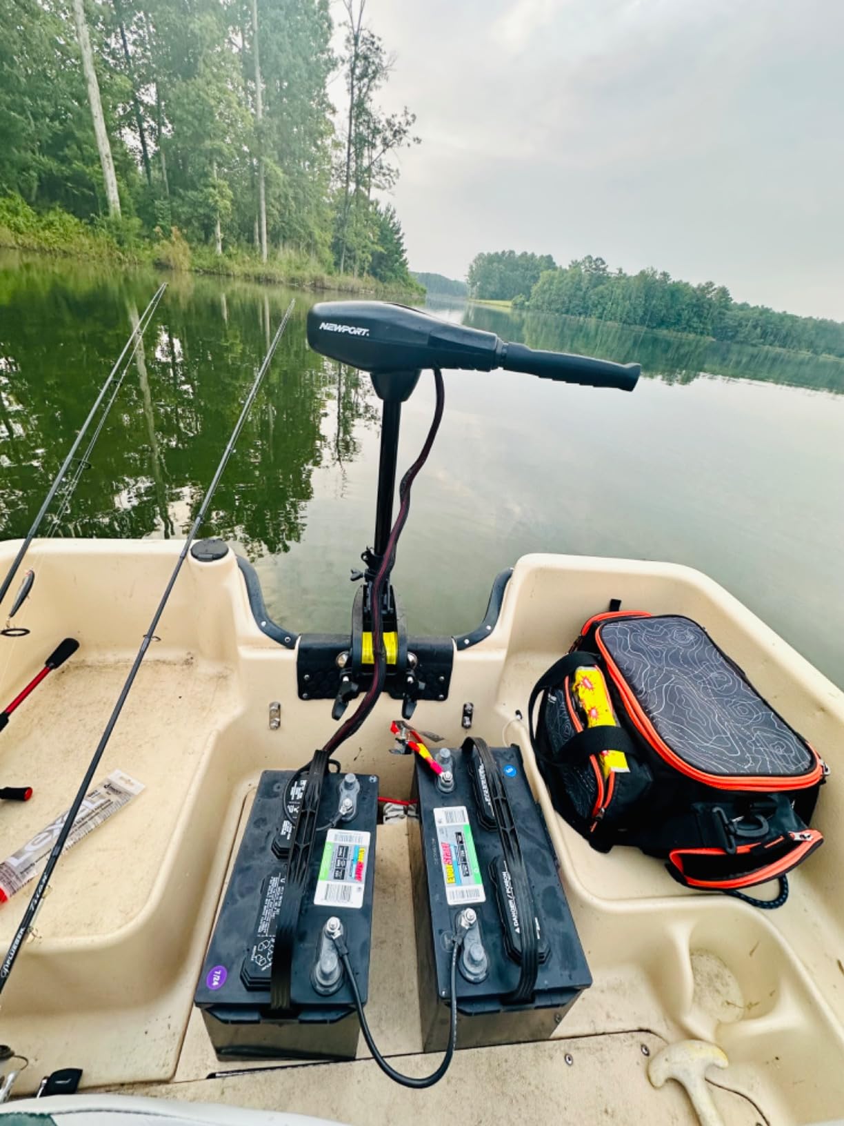 Newport NV-Series 36lb Thrust Saltwater Transom Mounted Trolling Electric Trolling Motor w/LED Battery Indicator customer photo 2