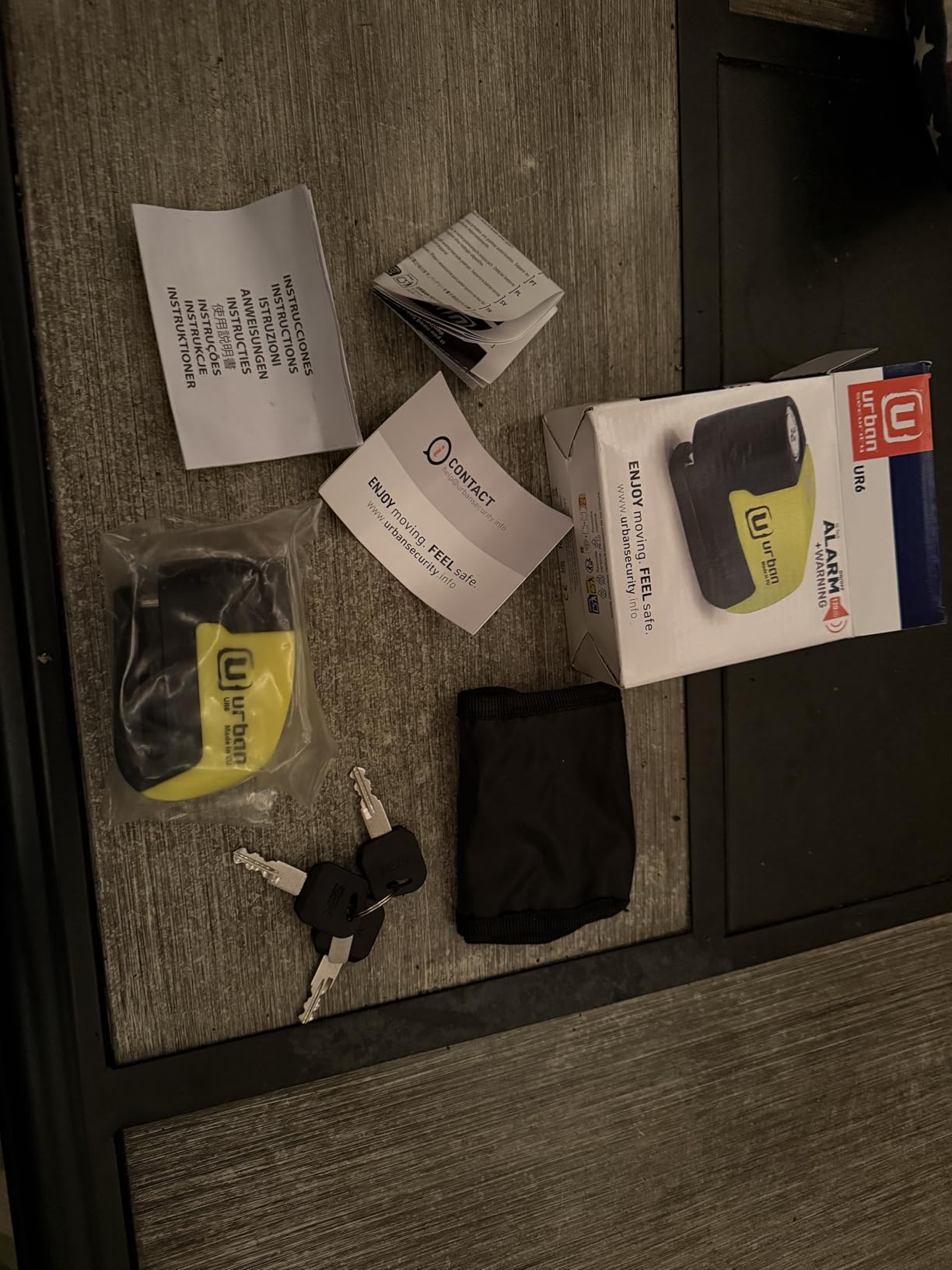 URBAN UR6 Hi-Tech Motorcycle Disc Lock with Smart Alarm | Best Value | 120dB, LED, Warning, A+ Sensitivity, Truly Waterproof customer photo 2