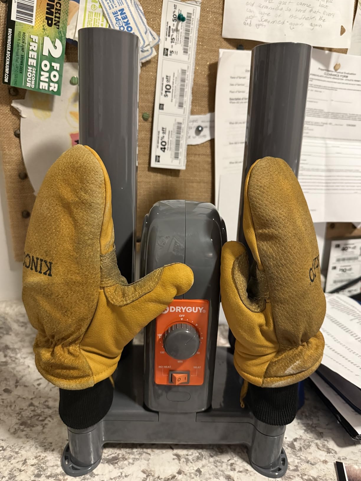 DryGuy Shoe, Boot, Garment & Gear Electric Dryer, Quick Drying for Ski, Work, Sports Equipment - Energy Efficient, Odor Eliminating Design, Home or Garage Use, 4 Port, Heat + Fan customer photo 1