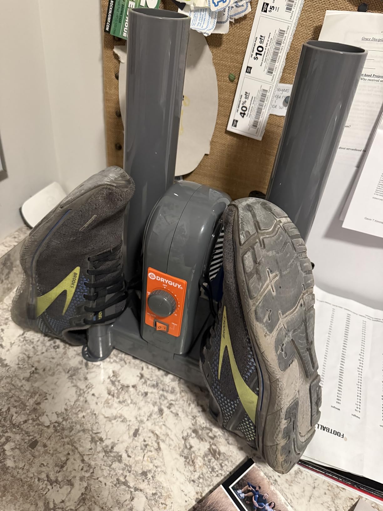 DryGuy Shoe, Boot, Garment & Gear Electric Dryer, Quick Drying for Ski, Work, Sports Equipment - Energy Efficient, Odor Eliminating Design, Home or Garage Use, 4 Port, Heat + Fan customer photo 2