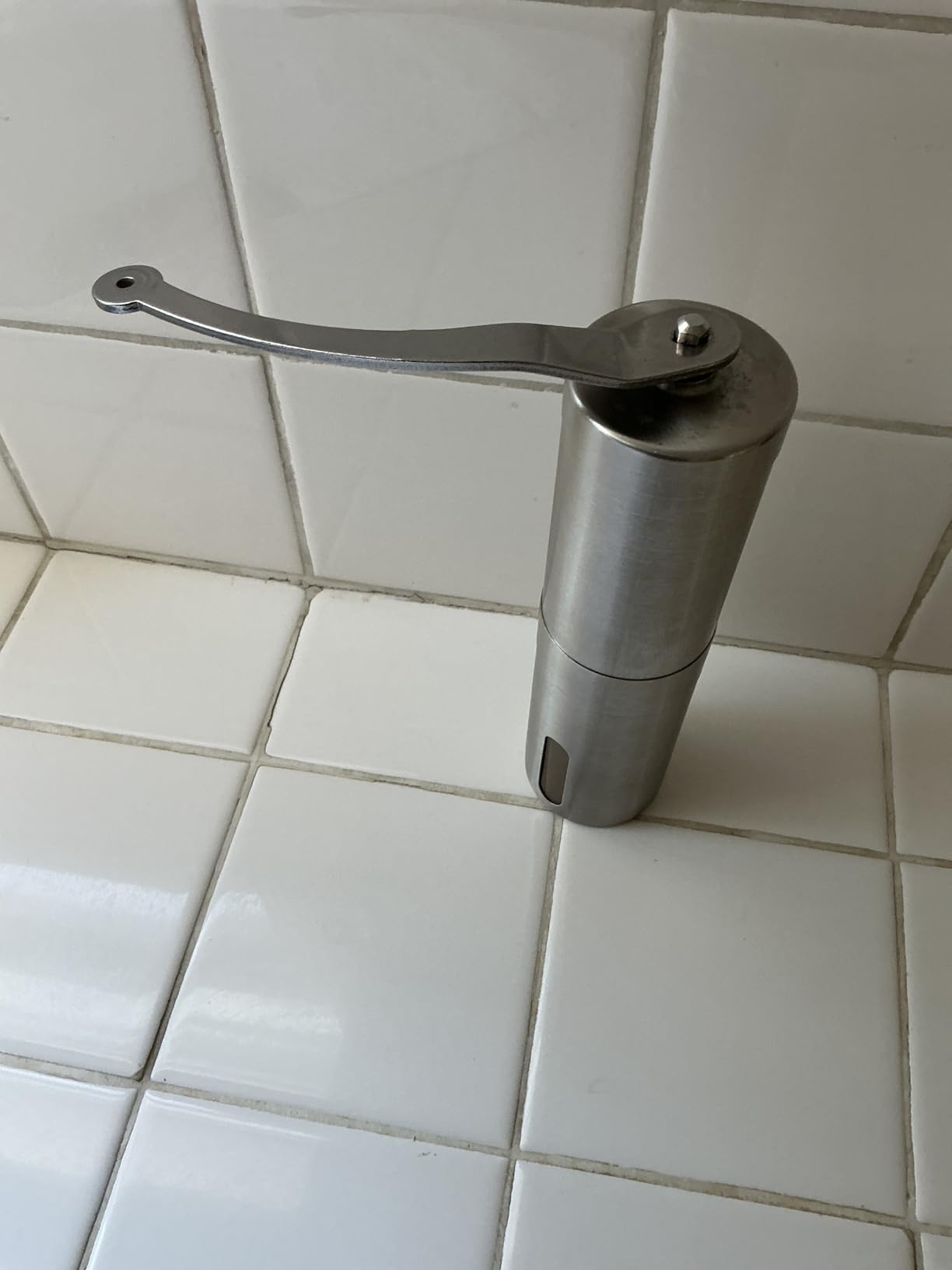 JavaPresse Manual Stainless Steel Coffee Grinder - 18 Adjustable Settings, Portable Conical Burr Grinder for Camping, Travel, Espresso - With Hand Crank customer photo 1