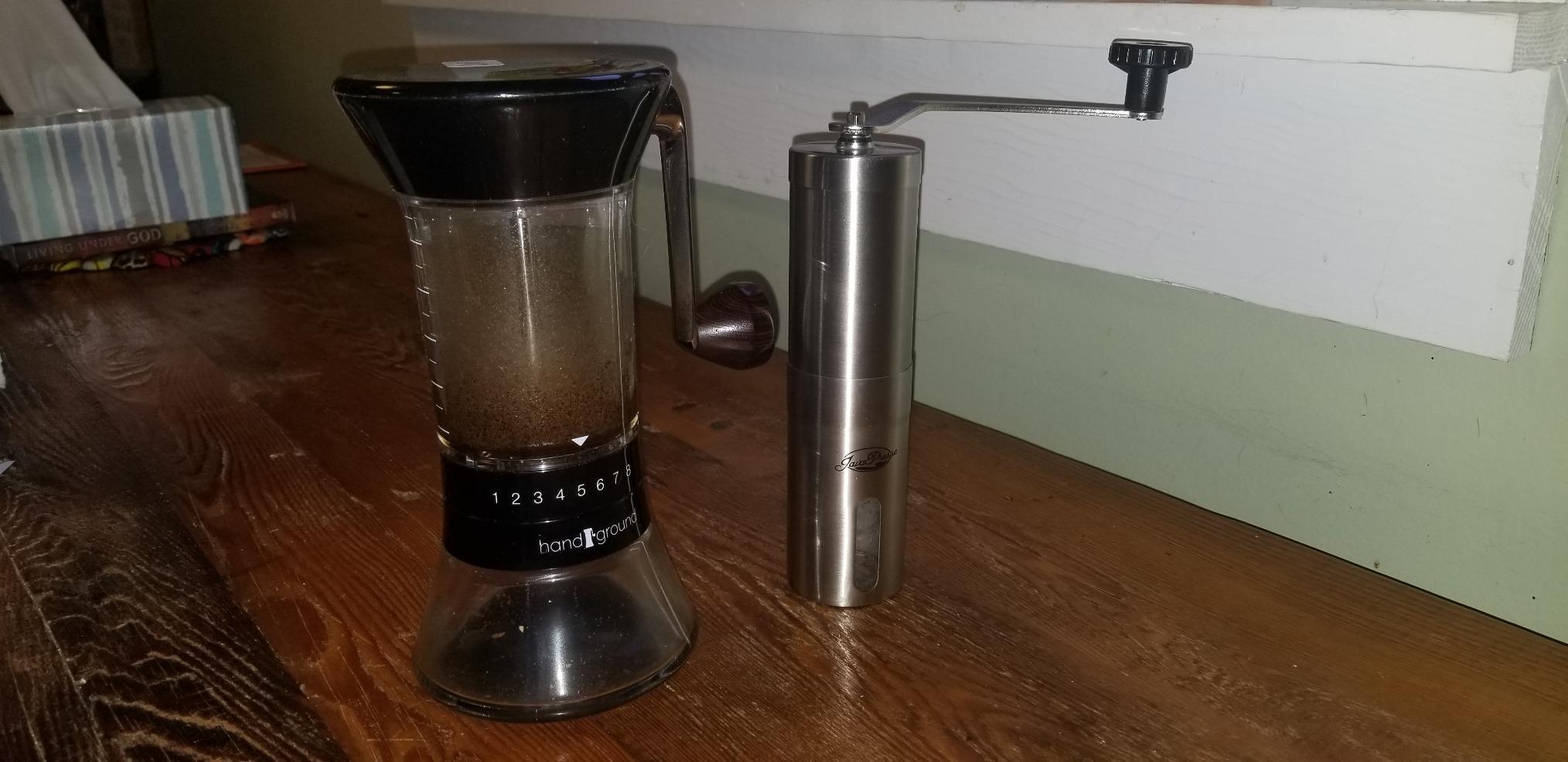 JavaPresse Manual Stainless Steel Coffee Grinder - 18 Adjustable Settings, Portable Conical Burr Grinder for Camping, Travel, Espresso - With Hand Crank customer photo 2