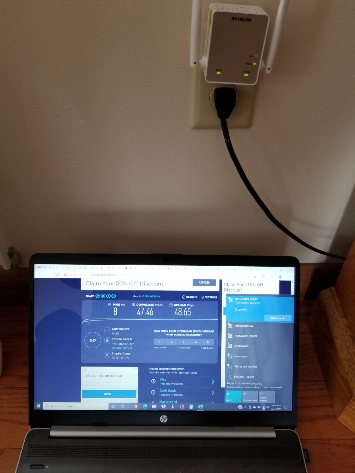 NETGEAR WiFi Range Extender (EX6120) - Add up to 1,500 sq. ft., 25 Devices - AC1200 Dual Band Wireless Signal Extender (Up to 1.2 Gbps Speed), Compact Wall Plug Design - Free Expert Help customer photo 2