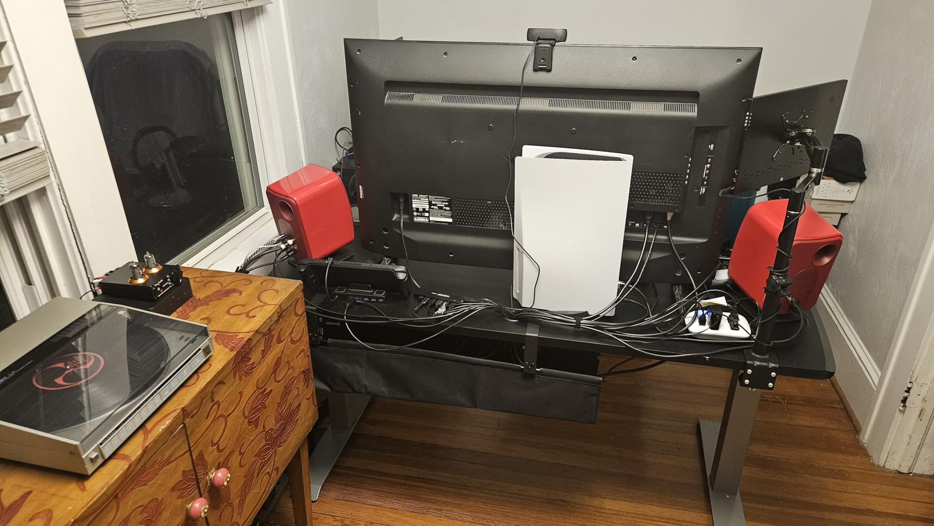 JOTO 4 Pack Cable Management Sleeve, 19-20 Inches Cord Organizer System with Zipper for TV Computer Office Home Entertainment, Flexible Cable Sleeve Wrap Cover Wire Hider System -Black customer photo 1