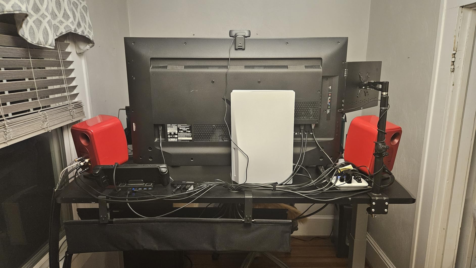 JOTO 4 Pack Cable Management Sleeve, 19-20 Inches Cord Organizer System with Zipper for TV Computer Office Home Entertainment, Flexible Cable Sleeve Wrap Cover Wire Hider System -Black customer photo 2