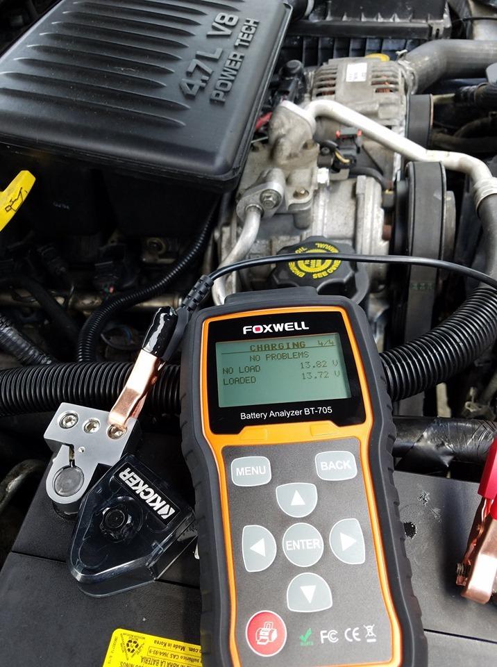 Car Battery Tester 24V 12V, FOXWELL BT705, GRS Certified Professional Automotive 100-2000CCA Load Tester, Digital Cranking Charging System Alternator Analyzer for Shop Mechanic Heavy Duty Truck Boat customer photo 1