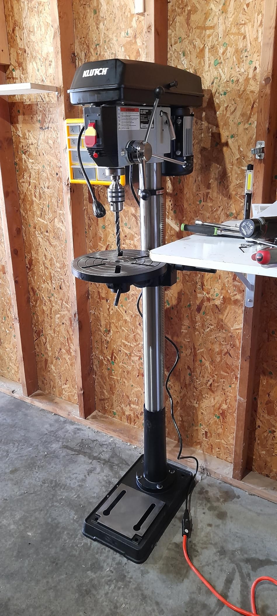 Klutch Floor Drill Press - 16-Speed, 13in. 3/4 HP, 120V customer photo 2