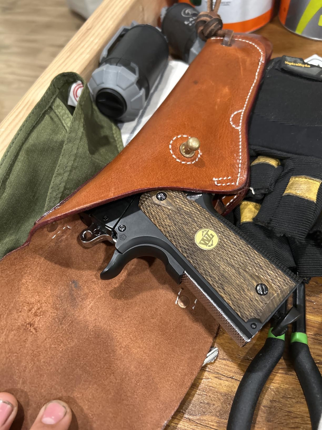 500 fps new full metal wg airsoft m 1911 gas co2 hand gun pistol w/ 6mm bb bbs customer photo 1