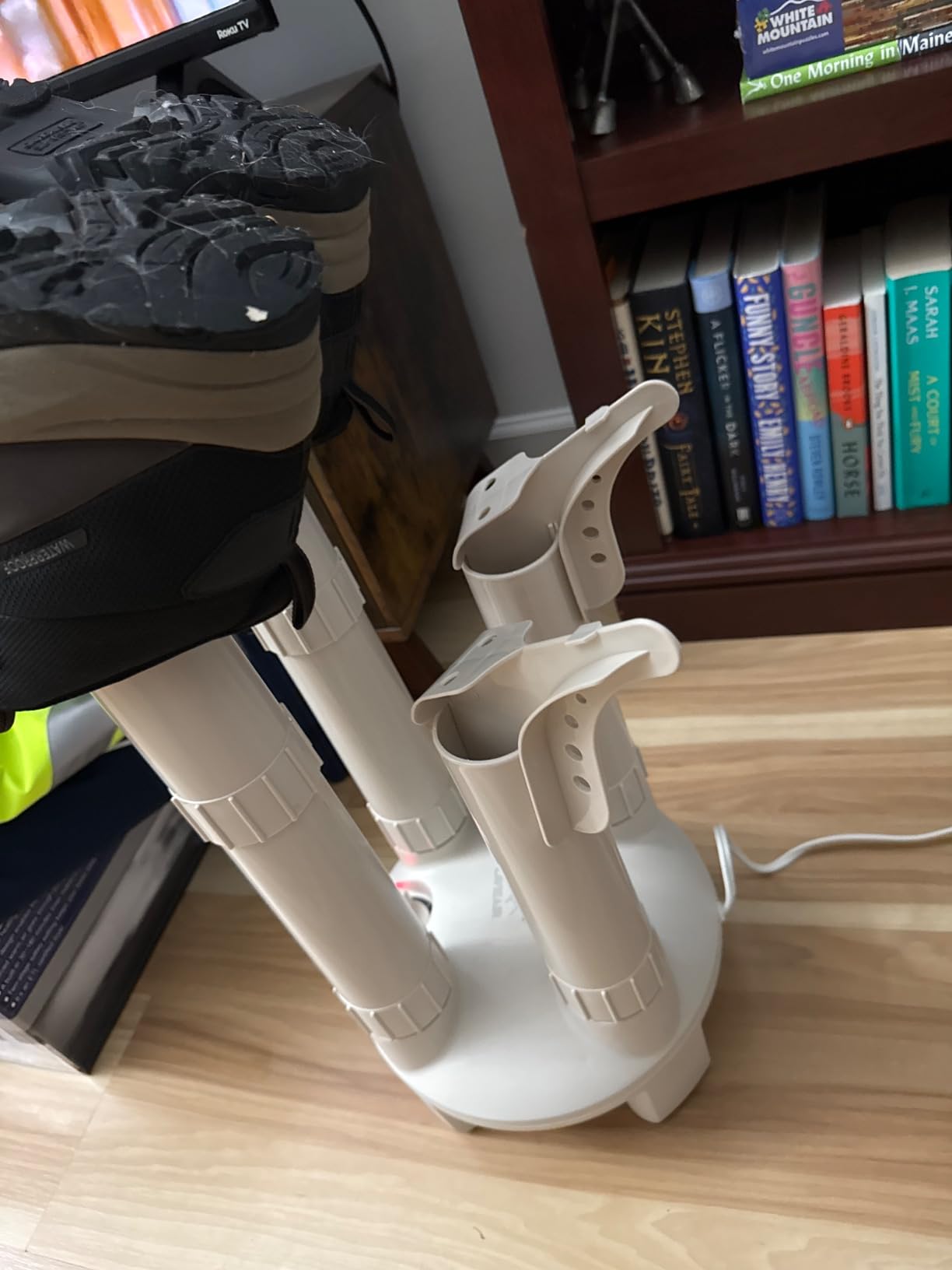 LAVIEAIR Boot Dryer, Shoe Dryer and Glove Dryer with Timer and Fan, White customer photo 2