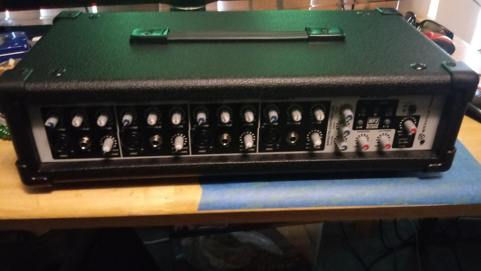 Rockville RPM45 1800w Powered 4-Channel Mixer Amplifier, USB, EQ, Effects, Phantom Power, Durable Wooden Enclosure, Compact Design, for Musicians and Small Venues customer photo 2