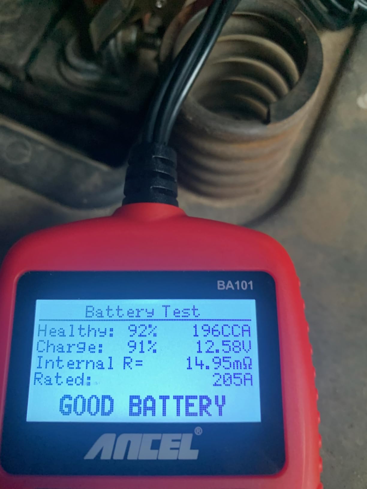 ANCEL BA101 Car Battery Tester, 12V Digital Automotive Alternator Meter Diagnostic Tool,100-2000 CCA Load Capacity, Charging & Cranking Analyzer for Truck, Boat, RV, Marine Vehicle, and More customer photo 1