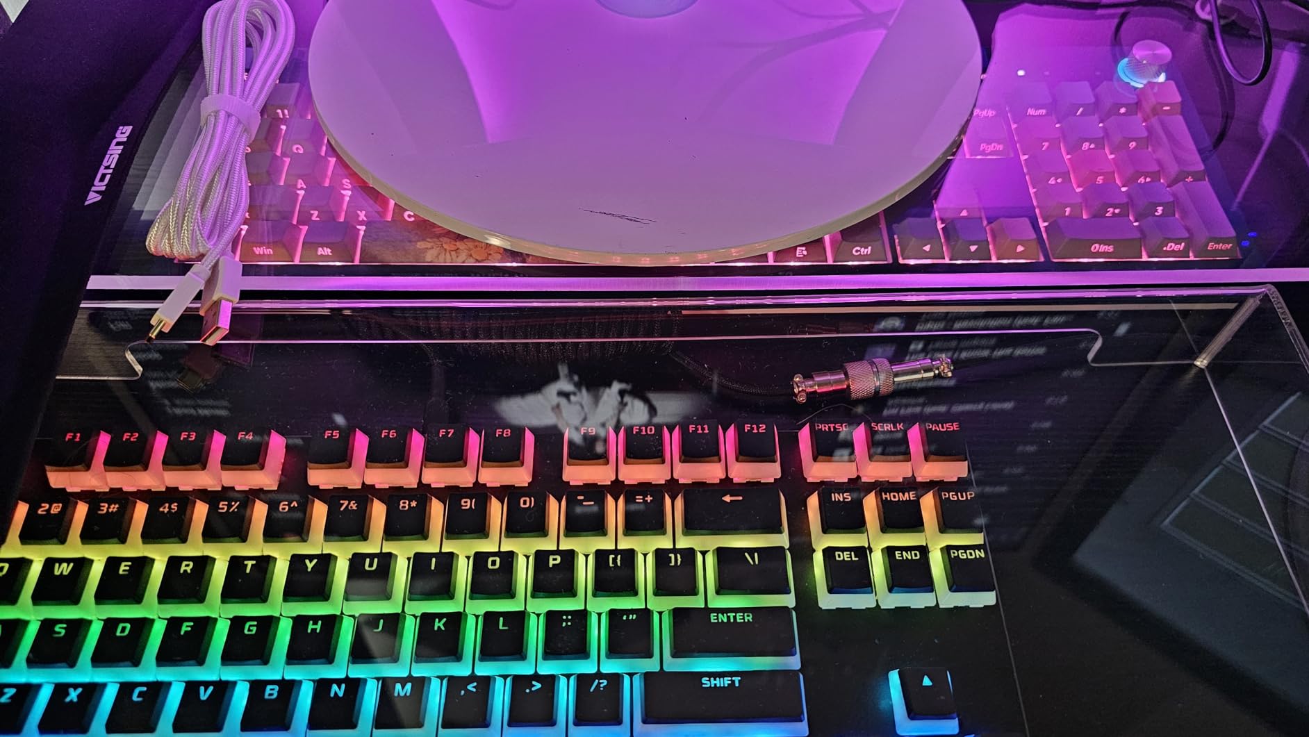 Glorious Custom Gaming Keyboard - GMMK 85% Percent TKL Barebone - USB C Wired Mechanical Keyboard Kit - RGB Hot Swappable Switches & Keycaps - Black Metal Top Plate customer photo 2