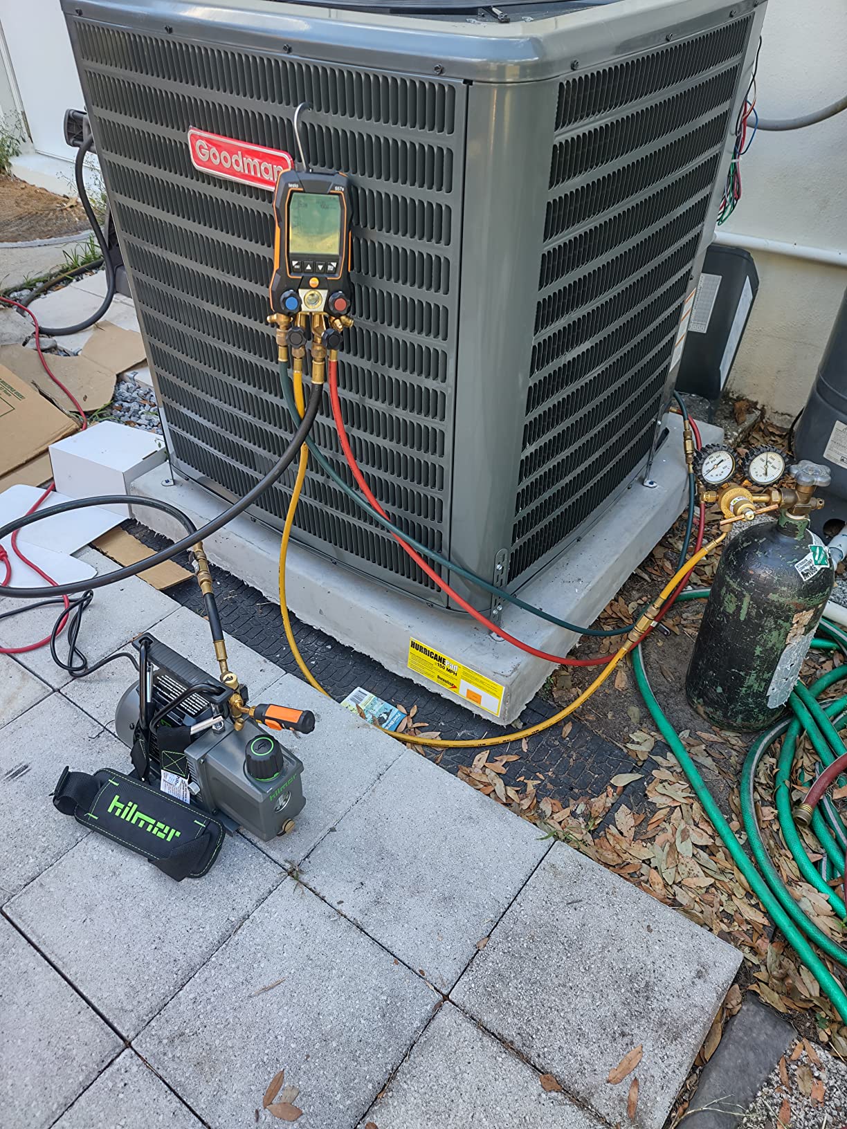 Hilmor 1948121 HVAC 5 CFM Vacuum Pump for HVAC Tools and Equipment, 120 Volts, 1/2 Horsepower, 11 oz. Oil Capacity, 7.5 amps, 3440 RPM customer photo 1