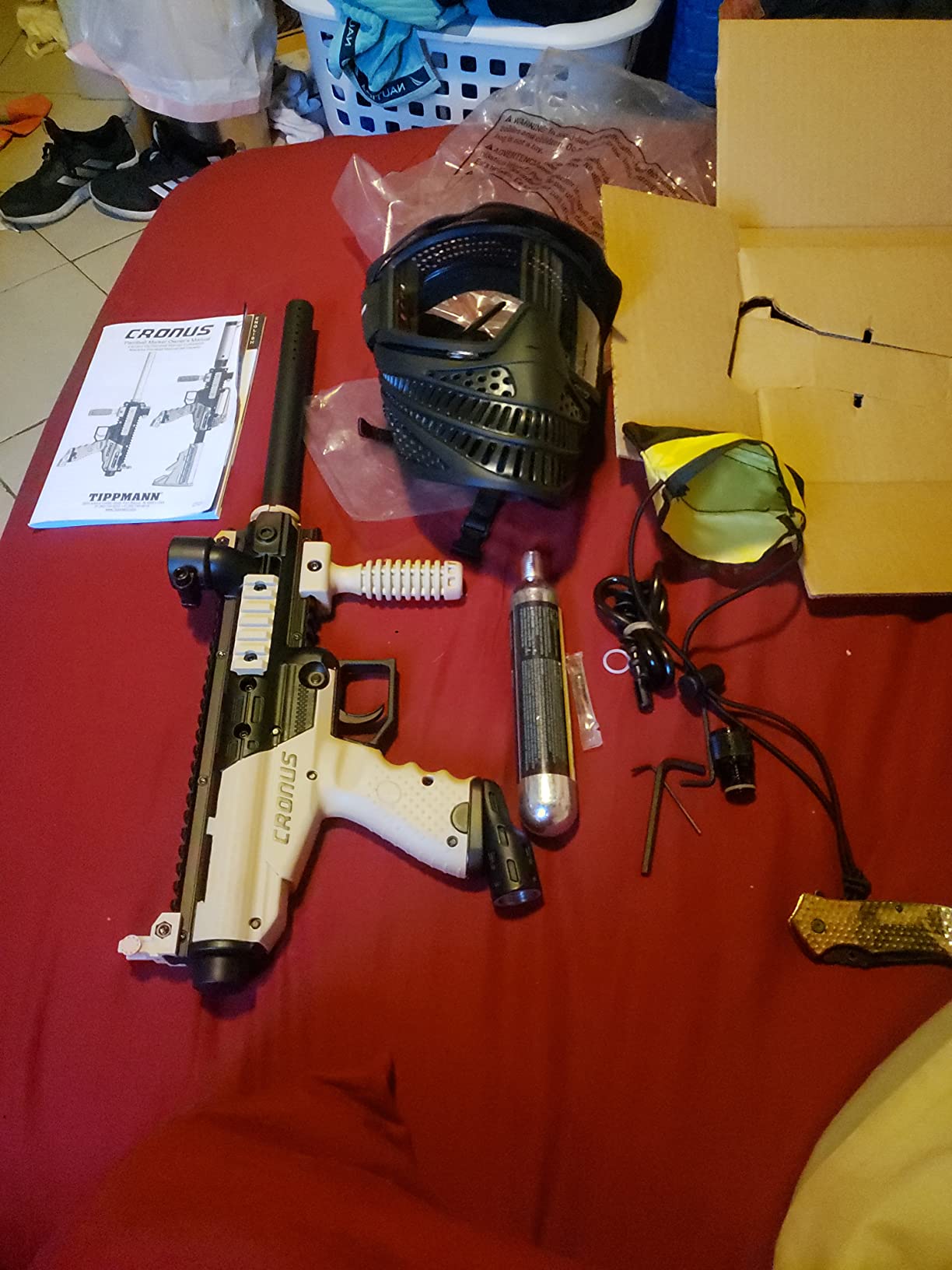 Tippmann Cronus PowerPack Basic Tan Includes 90gram Tank, JT Raptor Goggle, 200rd Loader customer photo 2