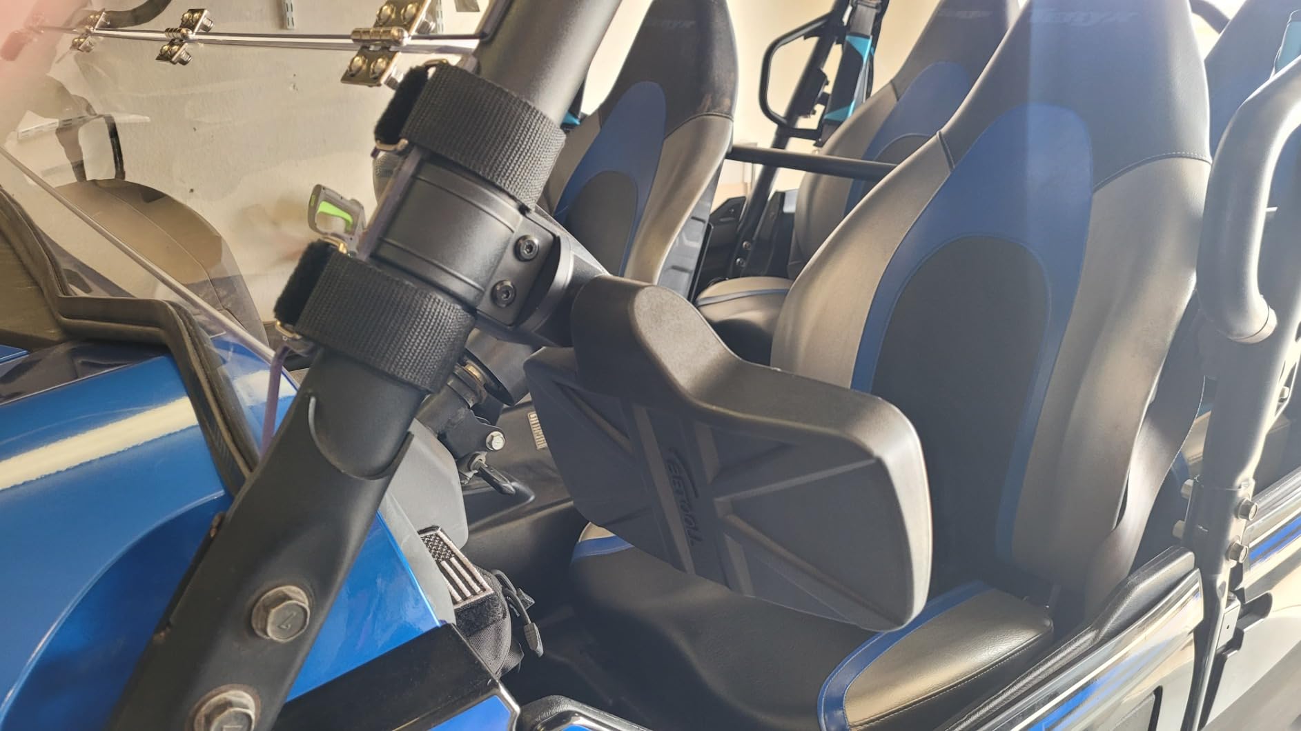 BETOOLL Upgraded Adjustable Pair UTV Side Mirror Set 1.75 or 2inch Roll Bar Cage, Universal UTV Side View Mirrors High Impact(Pack of 2) customer photo 1