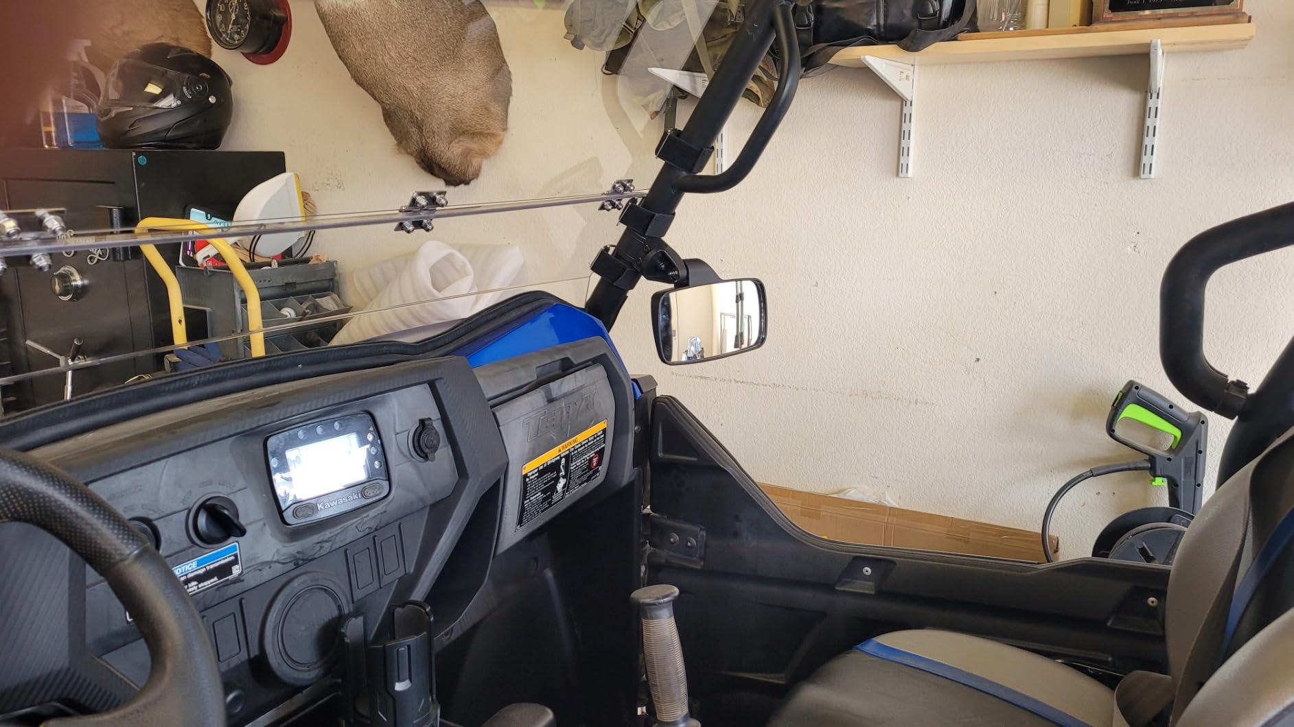 BETOOLL Upgraded Adjustable Pair UTV Side Mirror Set 1.75 or 2inch Roll Bar Cage, Universal UTV Side View Mirrors High Impact(Pack of 2) customer photo 2