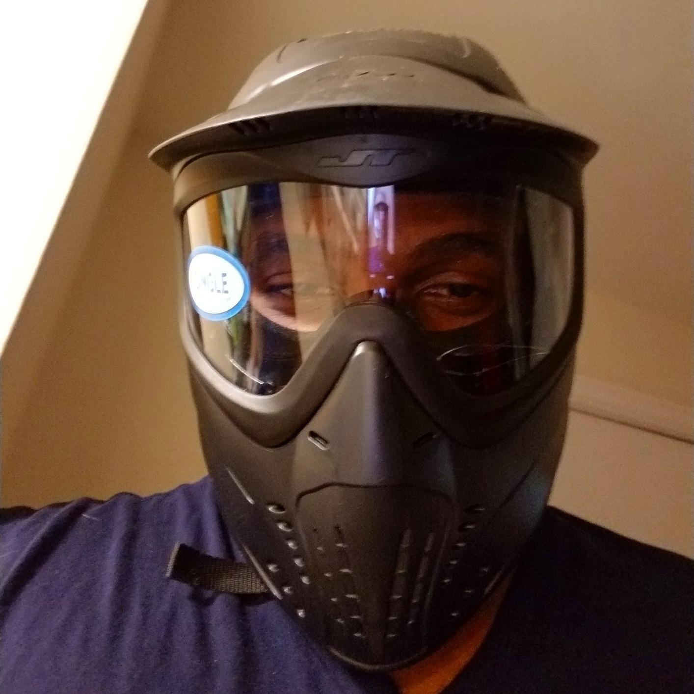 JT Premise Total Headshield Paintball Goggle Mask, Full Head Coverage, 260° View, Quick-Change Lens customer photo 2