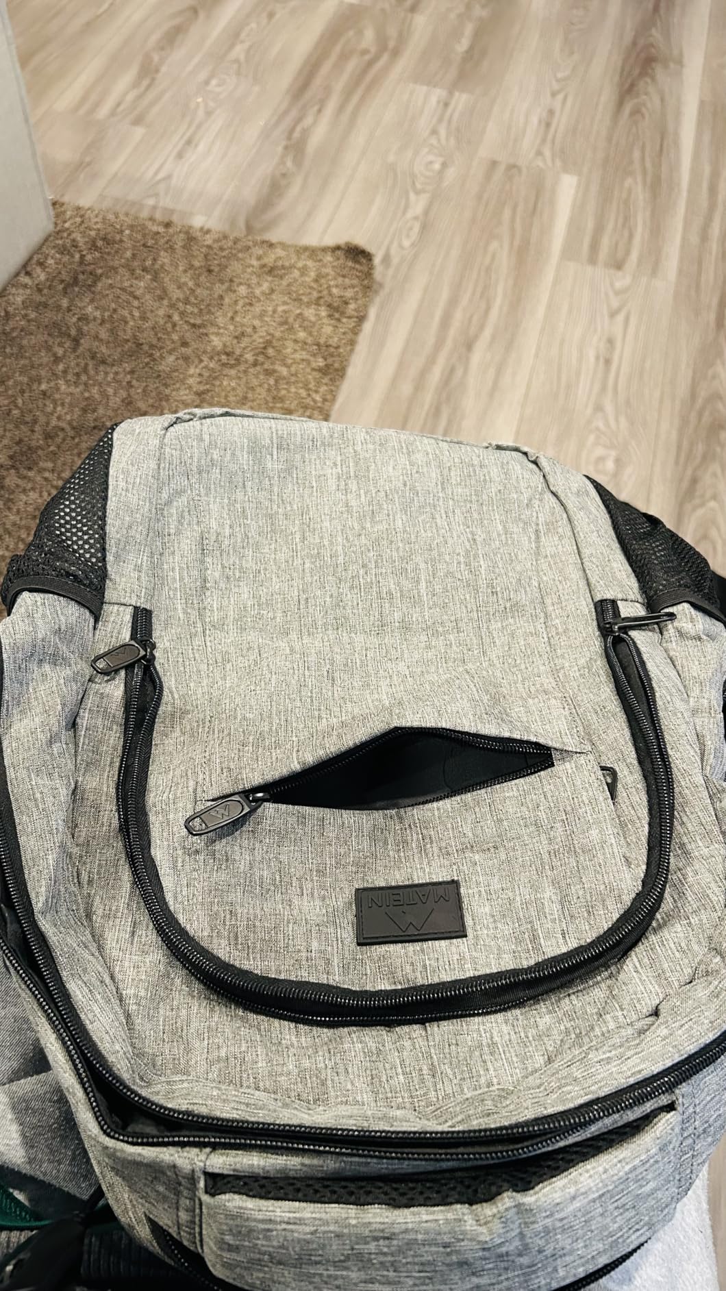 MATEIN Travel Laptop Backpack, Business Anti Theft Slim Sturdy Laptops Backpack Personal Item Bag, Water Resistant College School Computer Bag Gift for Men & Women Fits 15.6 Inch Notebook, Grey customer photo 2