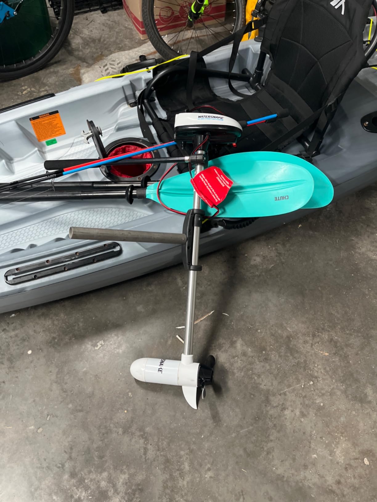 Watersnake T18 ASP - 18 Pound Thrust 12v Electric Saltwater Trolling Motor with Kayak Bracket customer photo 2