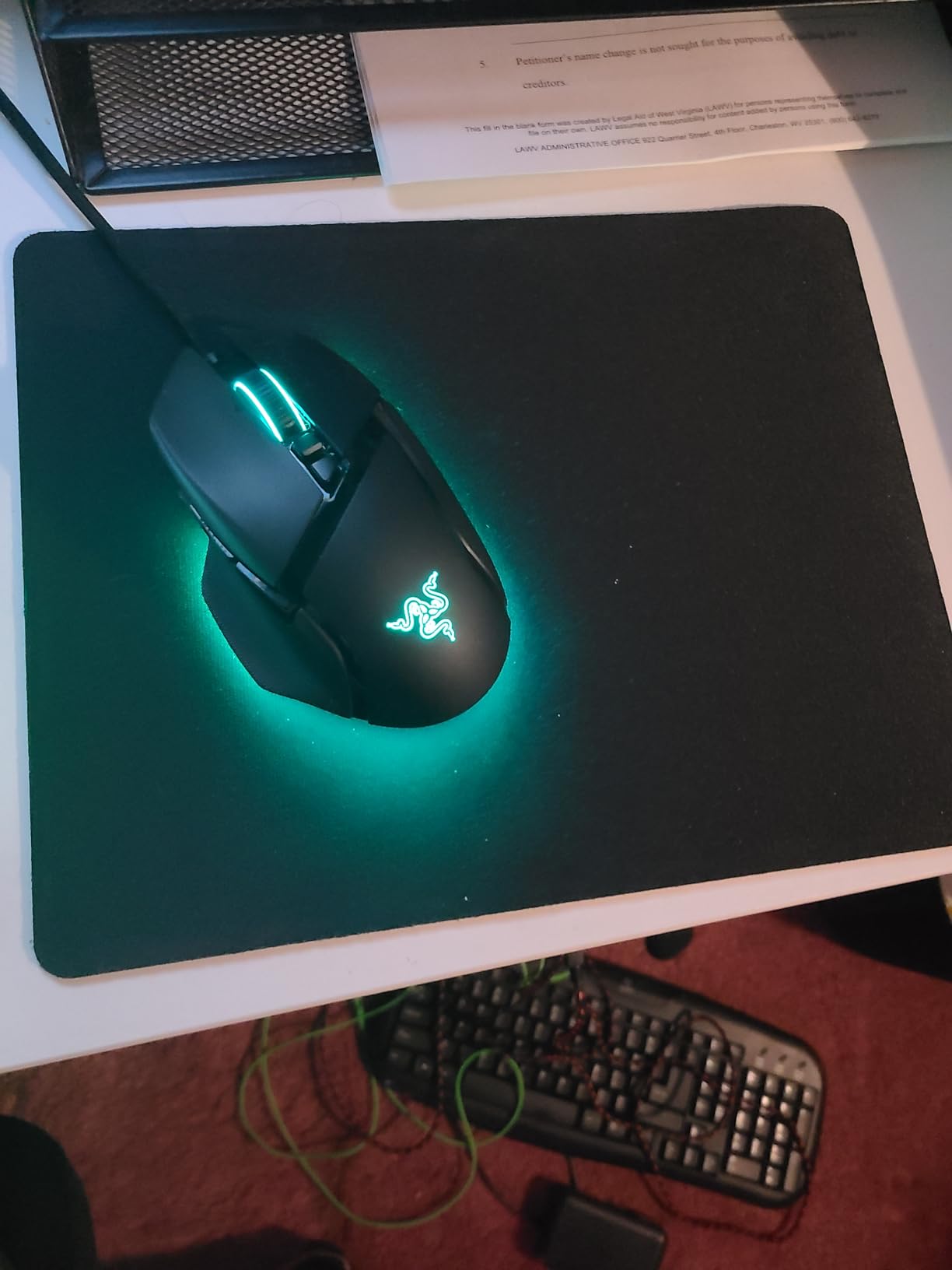 Razer Goliathus Speed (Small) Gaming Mousepad: Smooth Gaming Mat - Anti-Slip Rubber Base - Portable Cloth Design - Anti-Fraying Stitched Frame - Stealth customer photo 1