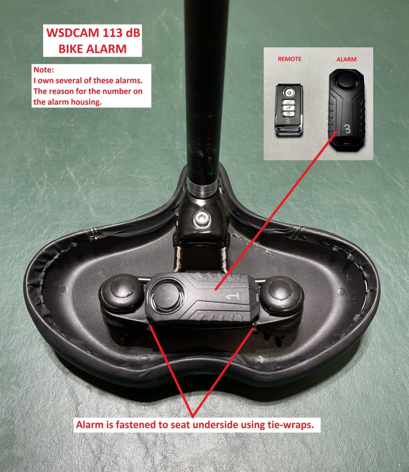 Wsdcam 113dB Bike Alarm Wireless Vibration Motion Sensor Waterproof Motorcycle Alarm with Remote customer photo 2