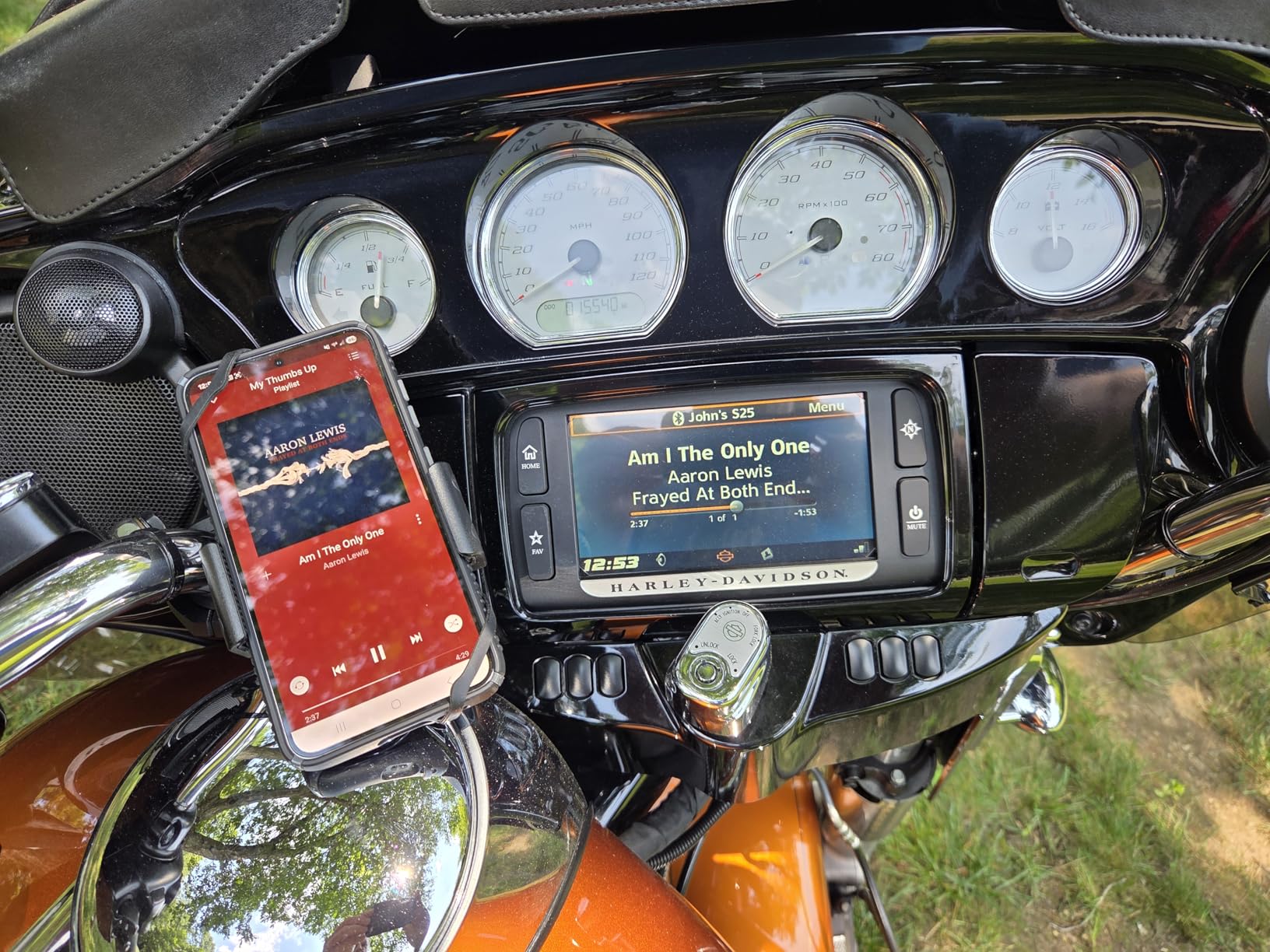 Tackform Black Motorcycle ALL METAL Phone Mount - 20MAXX Spring Cradle | BC3 Universal Clamp Fits 7/8