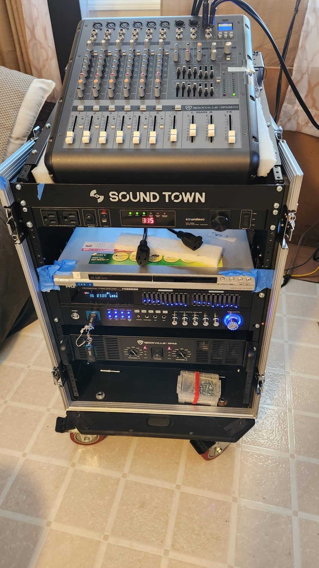 Rockville RPM870 6000w Powered Mixer, 8 Channel, 8 XDR2 Mic Pres, USB, 24-Bit Effects, Bluetooth, for Live Bands and DJs customer photo 2