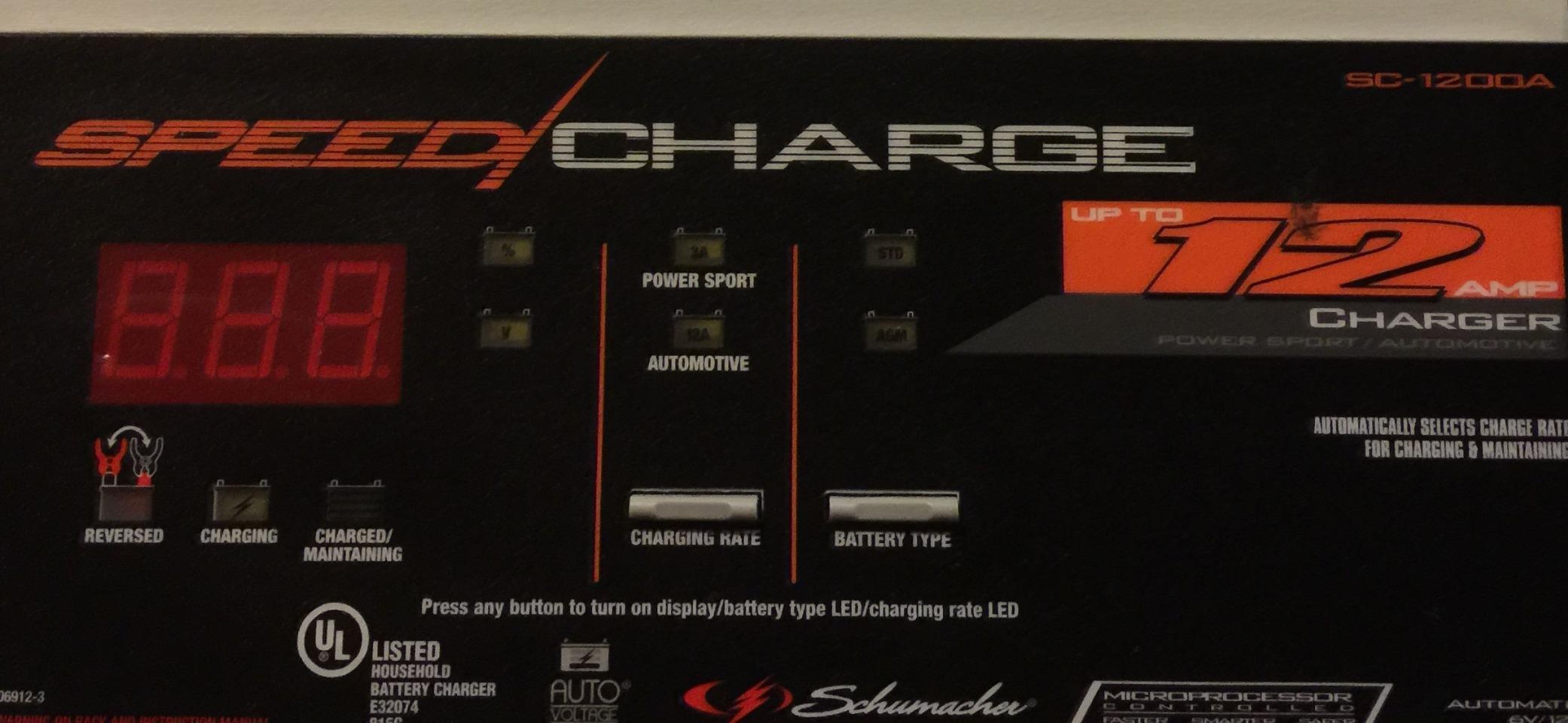 Schumacher Electric Ship 'n Shore 15A Car Battery Charger and Maintainer, 4-in-1 Solution, Battery Tester, for 6V/12V Power Sport, Automotive, and Marine Batteries, SC1360 customer photo 2