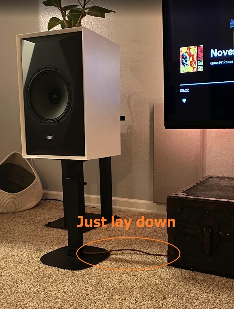 Micca 14 Gauge Pure Copper Speaker Cables - 13 Feet Each (4 Meters) - 2 Pack Pair with Gold Plated Banana Plugs customer photo 1