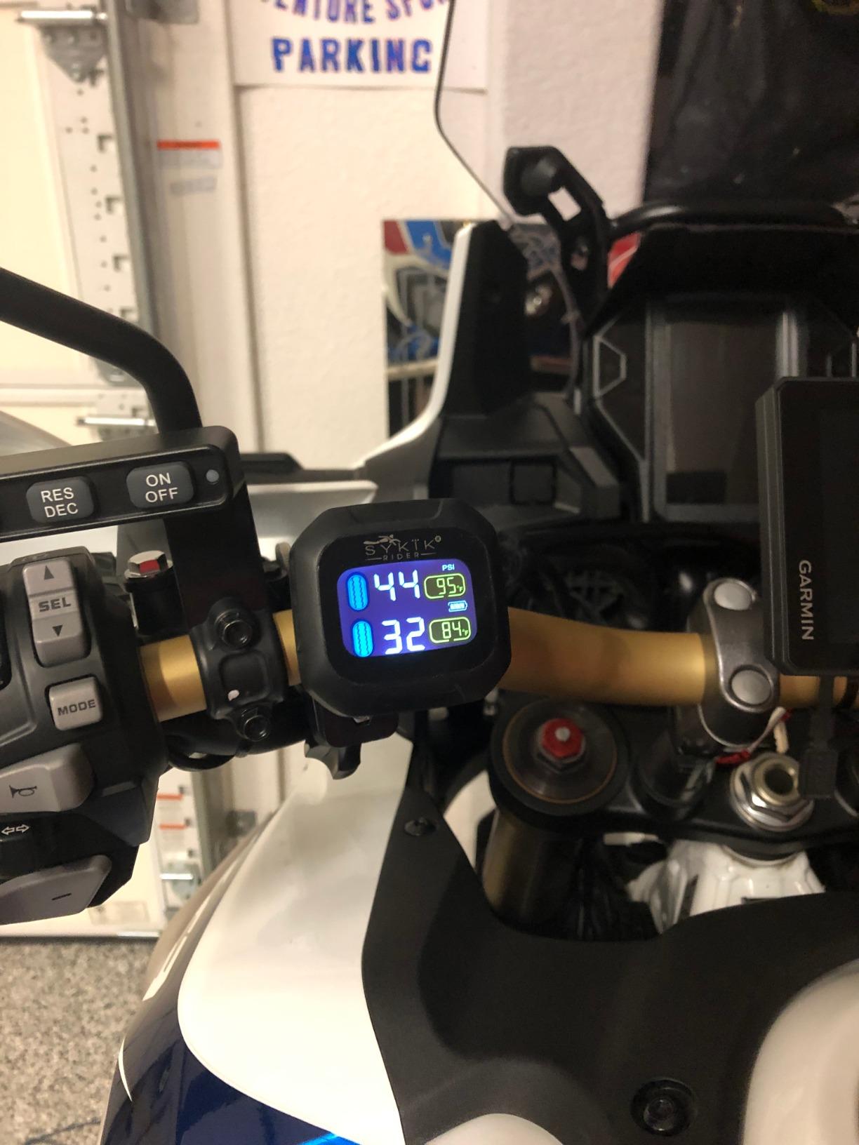 Sykik Rider SRTP300 Wireless tire Pressure Monitoring System for Motorcycles with 1.5