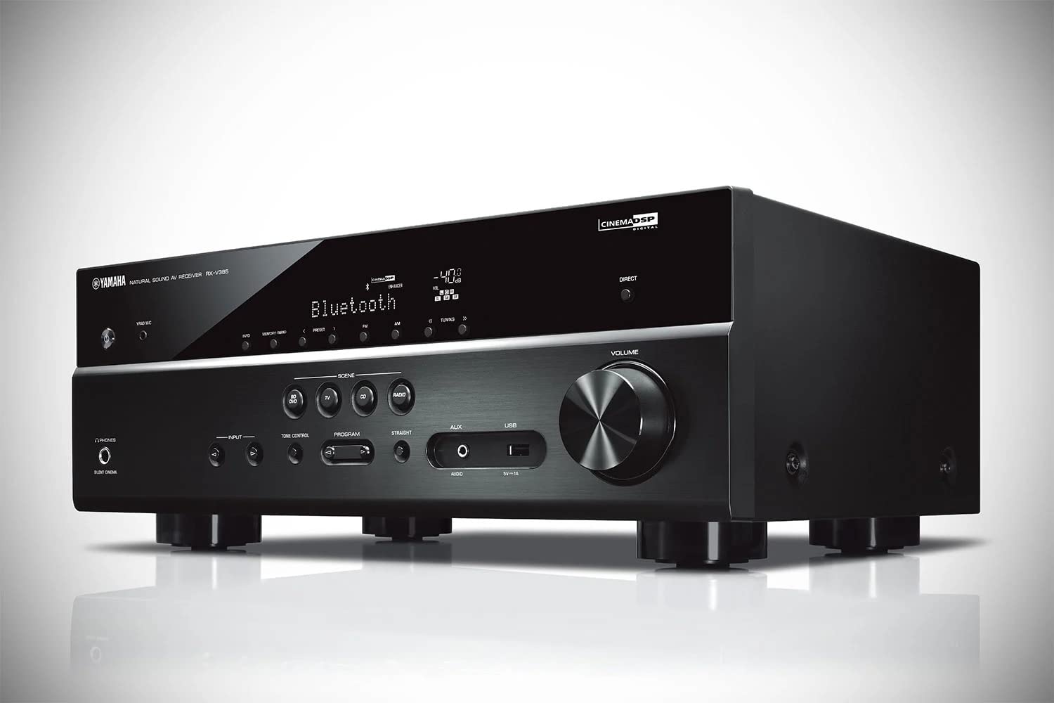 YAMAHA RX-V385 5.1-Channel 4K Ultra HD AV Receiver with Bluetooth customer photo 1
