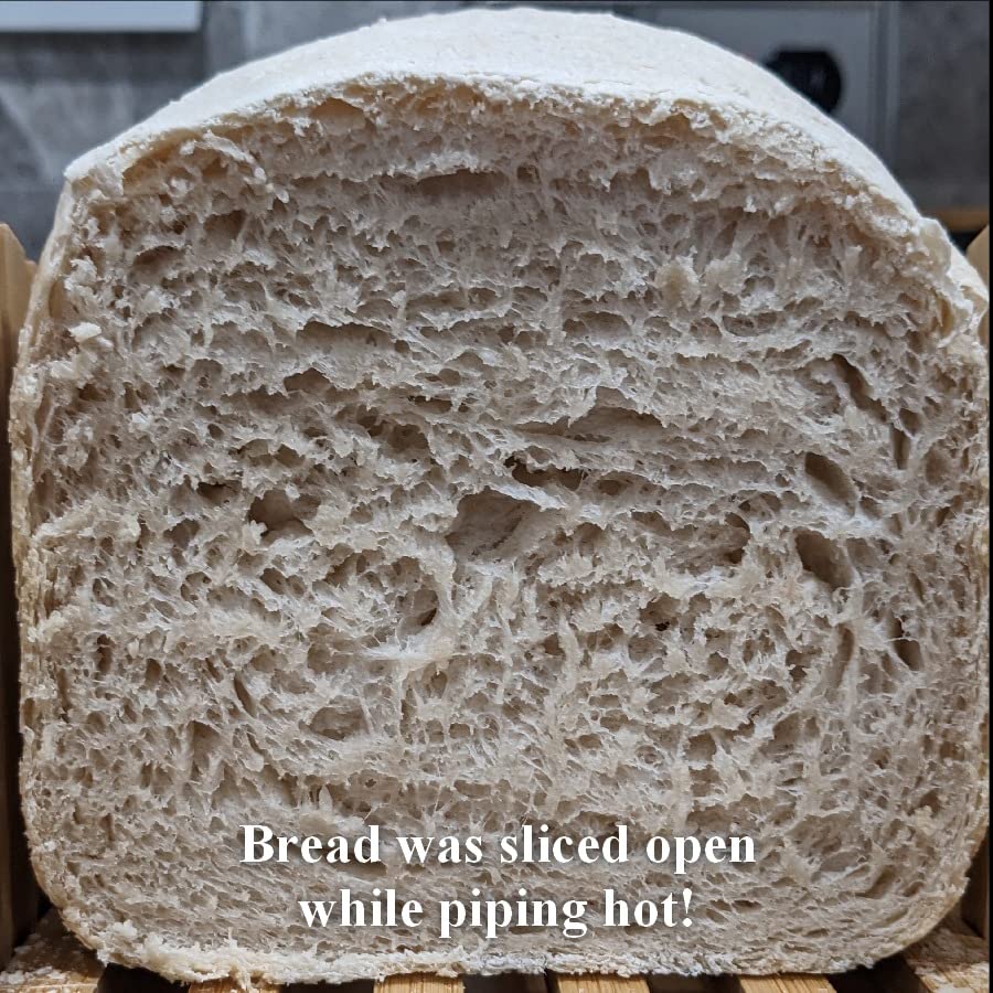 KBS Pro 710W 2LB Bread Maker, Stainless Steel 17-in-1 Smart Bread Machine with Healthy Ceramic Pan, Automatic Nut Dispenser, Tempered Glass Touch Panel, 3 Crust Colors, 15H Timer& Keep-Warm, Recipes customer photo 2