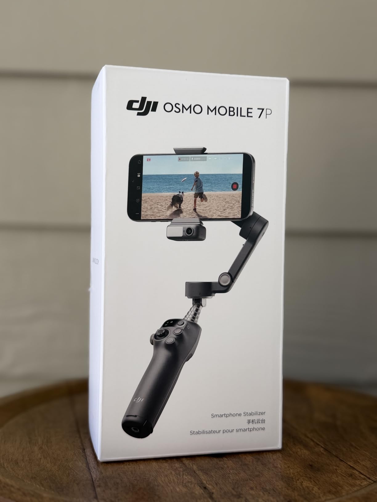 DJI Osmo Mobile 7P Gimbal Stabilizer for iPhone, Android, Native Tracking, Lighting, 3-Axis Phone Gimbal, Quick Launch, One-Tap Edit, Built-in Extension Rod & Tripod, 10hrs Use, Phone Charging customer photo 1
